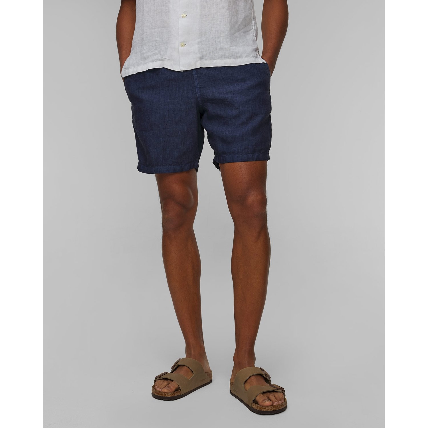 Lniane Szorty Męskie 120% Lino Bermuda Shorts