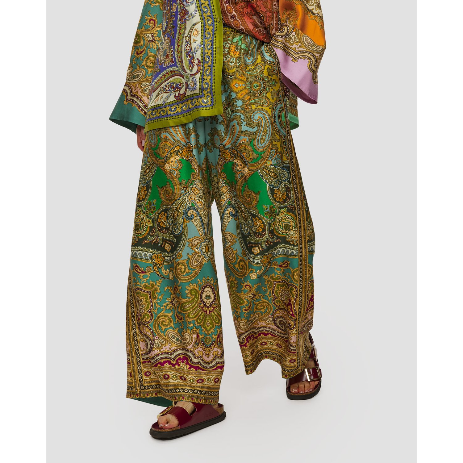 Jedwabne Spodnie Damskie Alemais Clemenza Silk