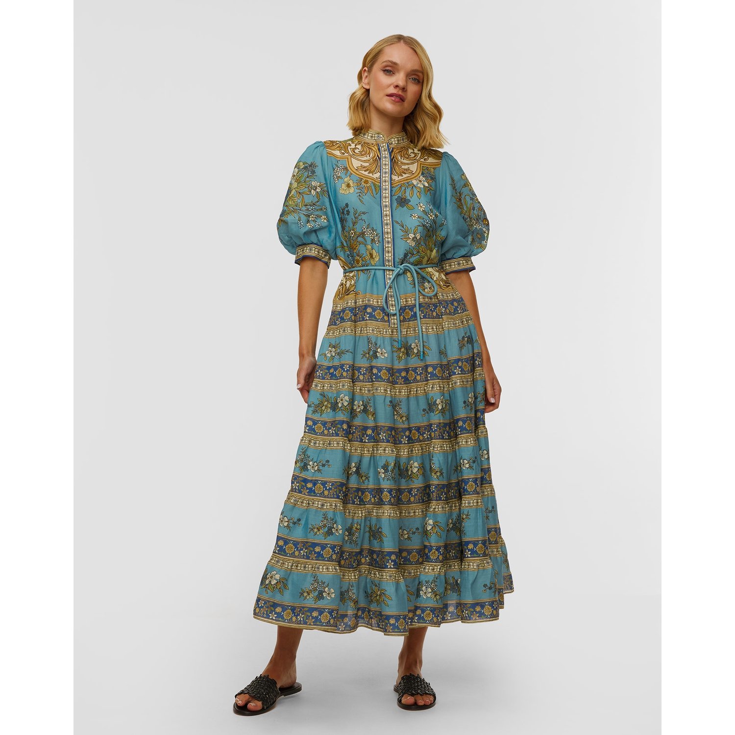 Sukienka Z Ramii Alemais Cassie Tiered Midi