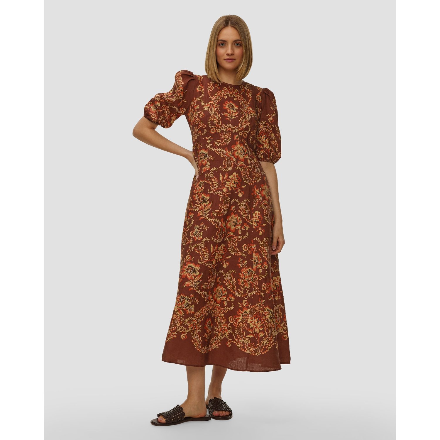 Sukienka Lniana Damska Alemais Seraphina Midi