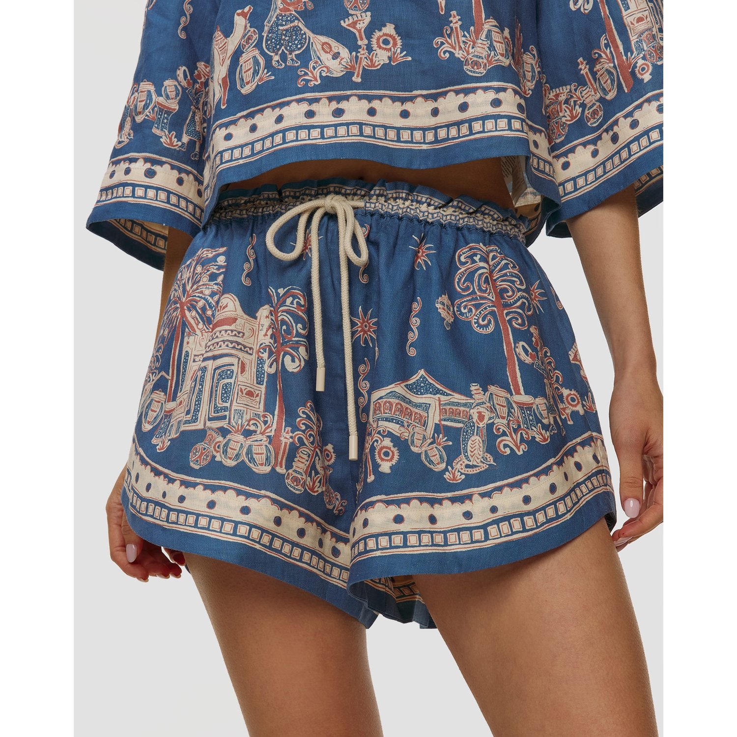 Szorty Lniane Damskie Alemais Acacia