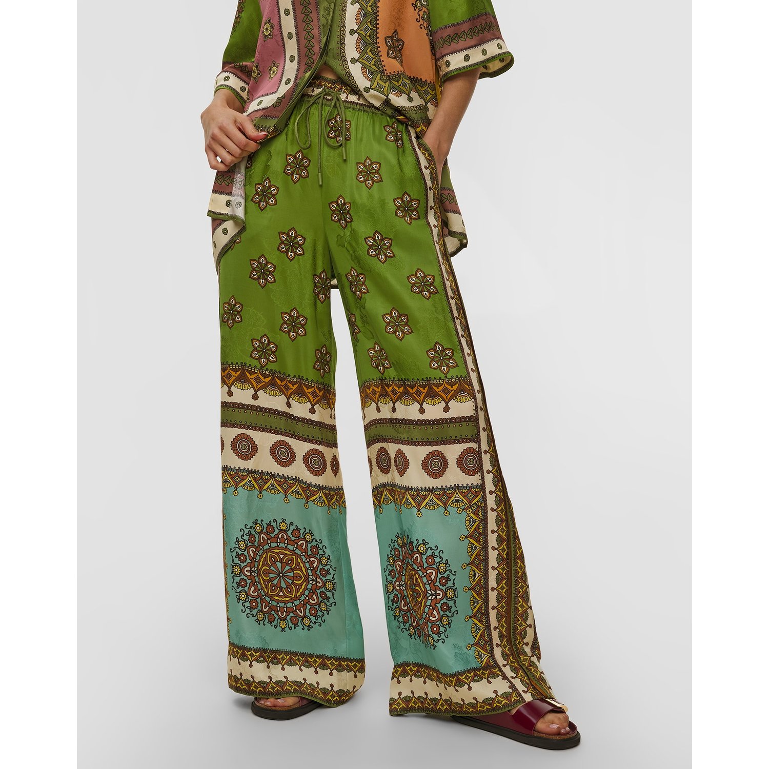 Spodnie Z Wiskozy Damskie Alemais Contina