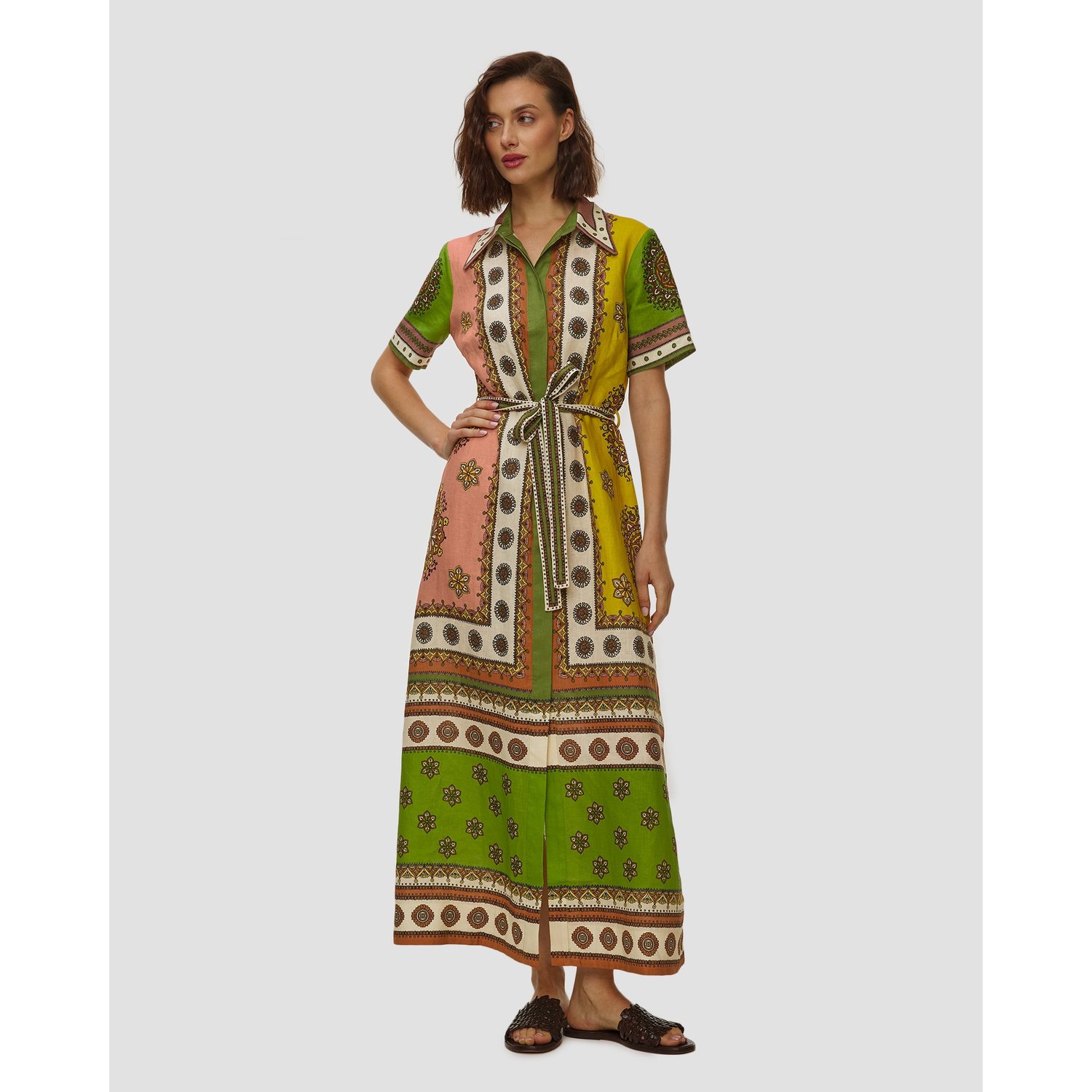 Sukienka Lniana Damska Alemais Contina Shirtdress