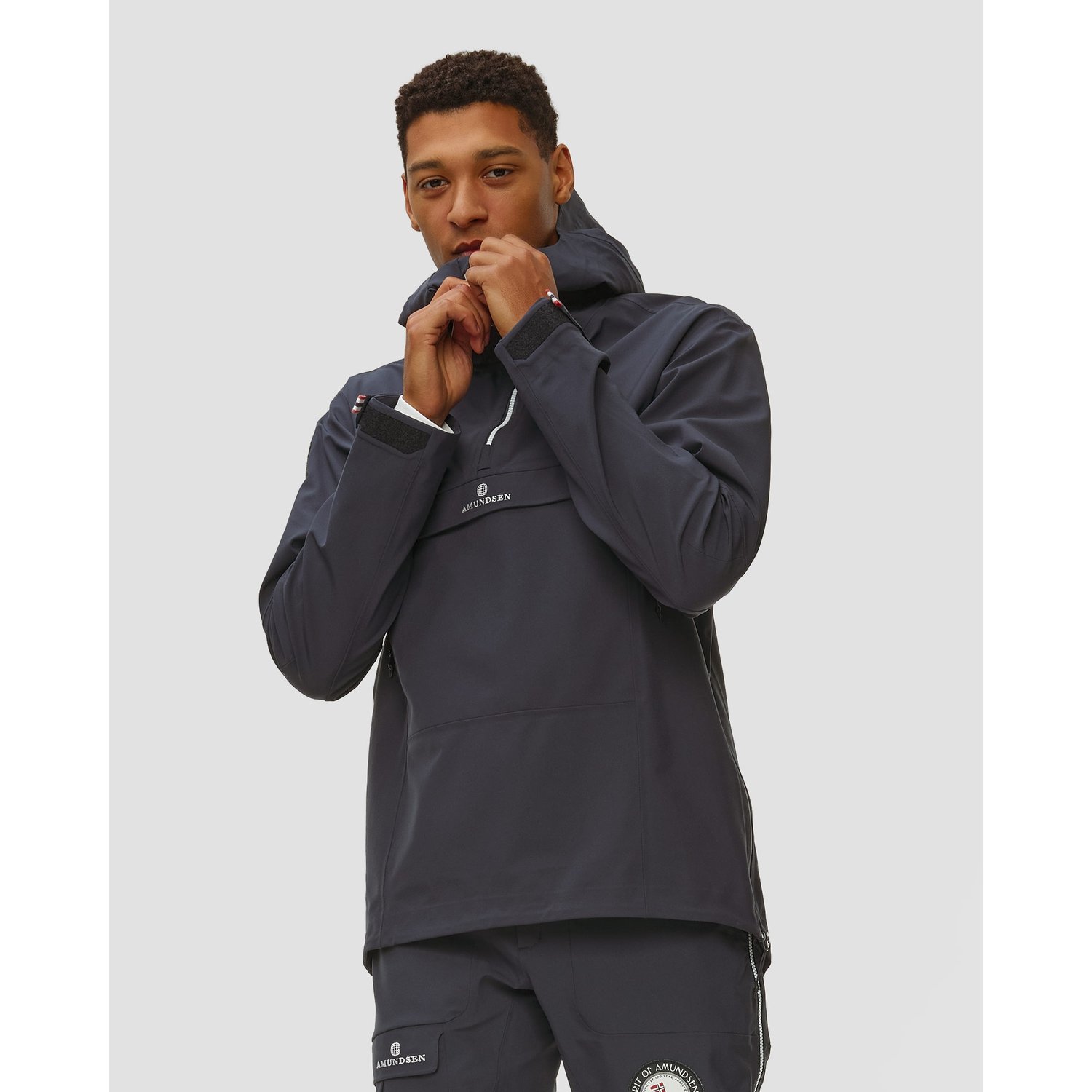Kurtka Skiturowa Męska Amundsen Amundsen Peak Anorak Granatowa