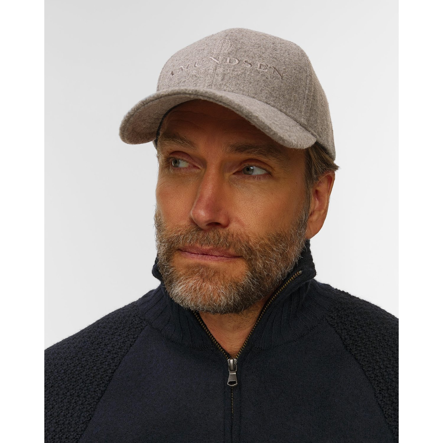 Czapka Z Daszkiem Amundsen Wool Cap Szara