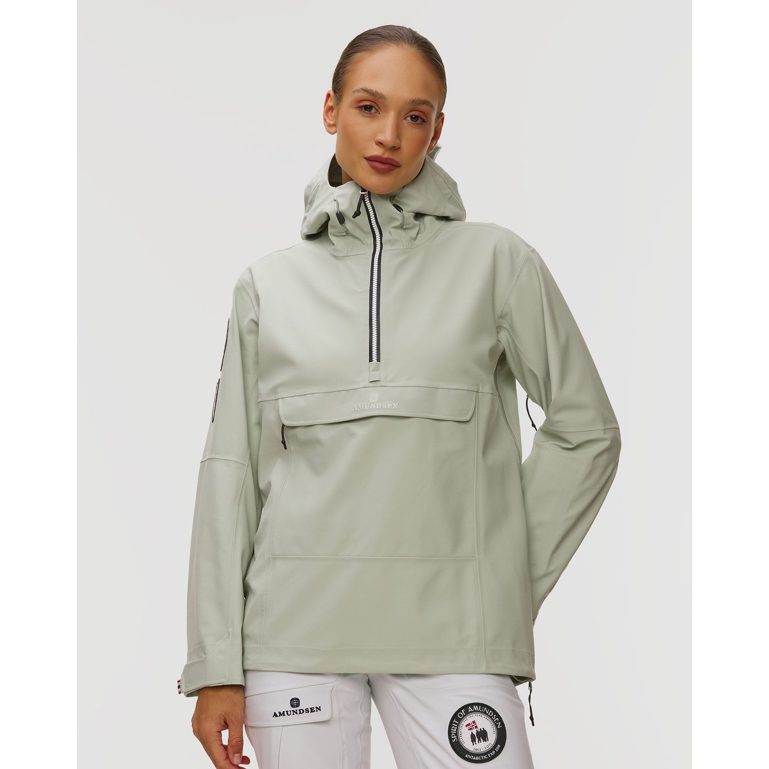 Kurtka Skiturowa Damska Amundsen Amundsen Peak Anorak Zielona
