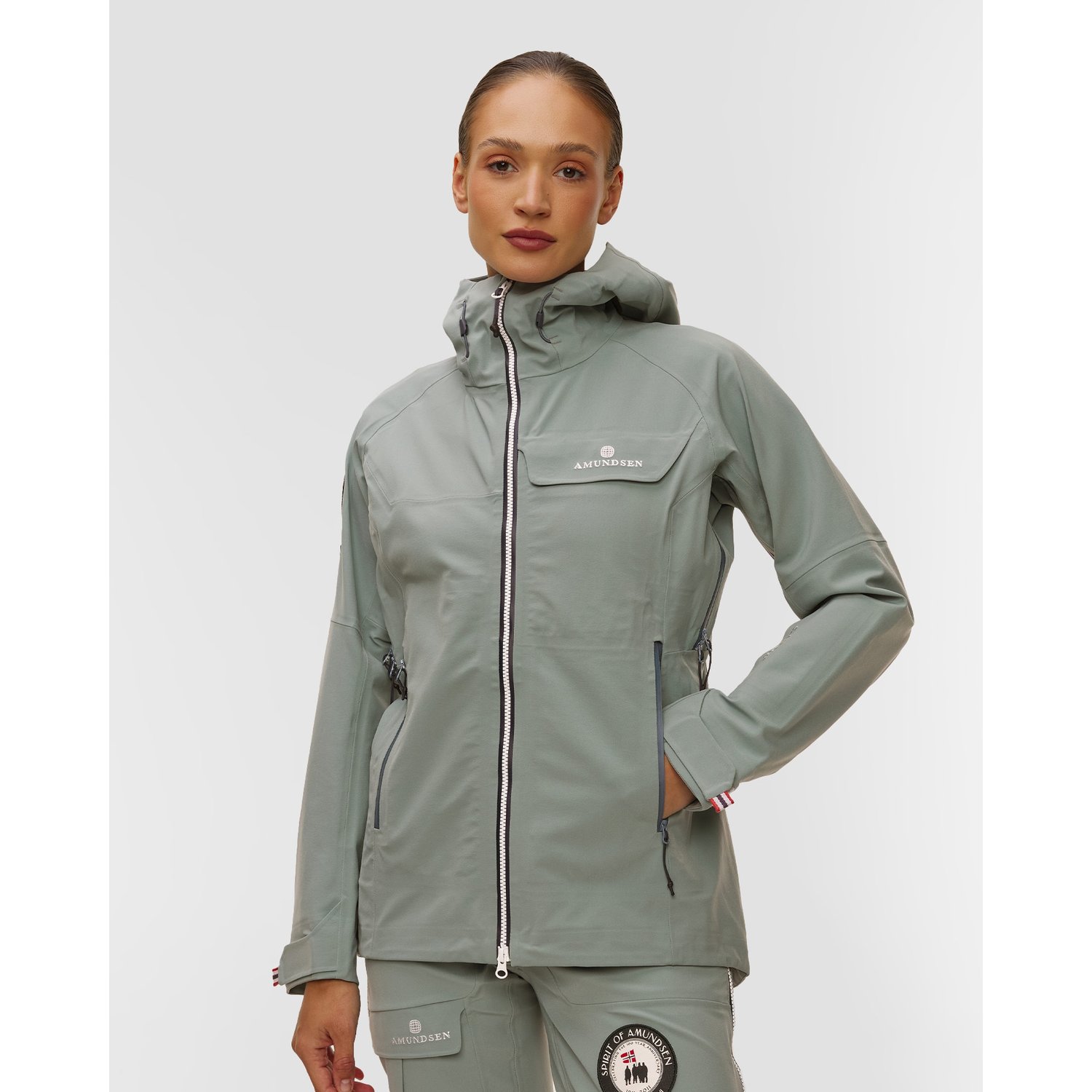 Kurtka Techniczna Damska Amundsen Amundsen Peak Jacket Niebieskoszara