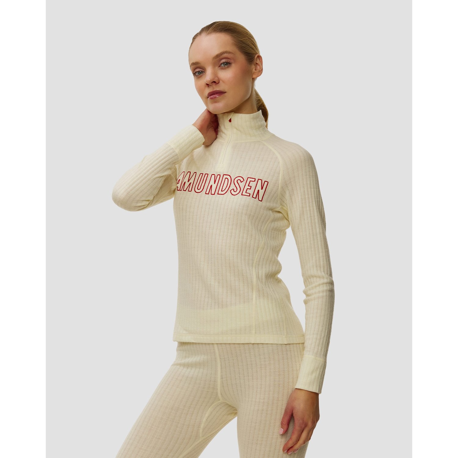 Golf Wełniany First Layer Damski Amundsen Sports Hero's Hide Half Zip