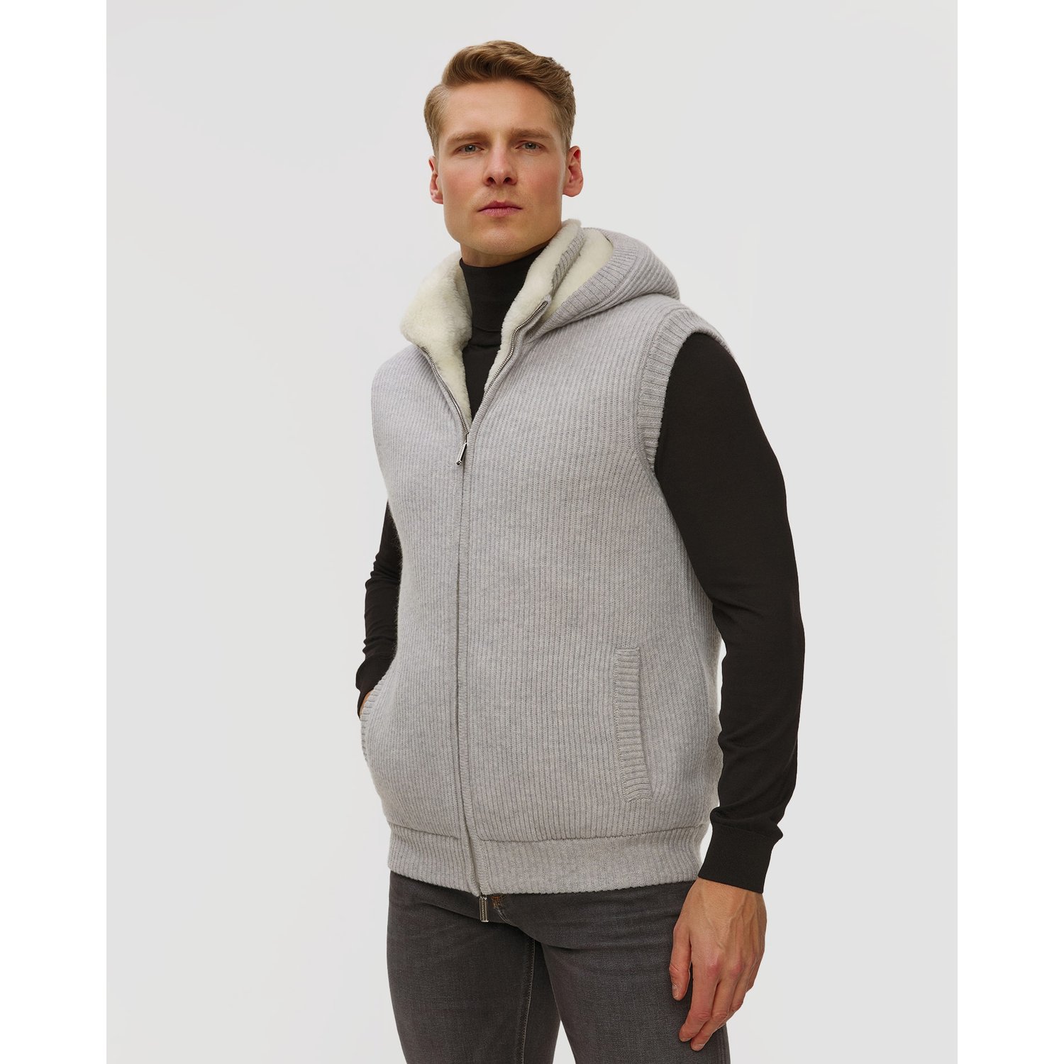 Kamizelka Wełniana Męska Pashmere