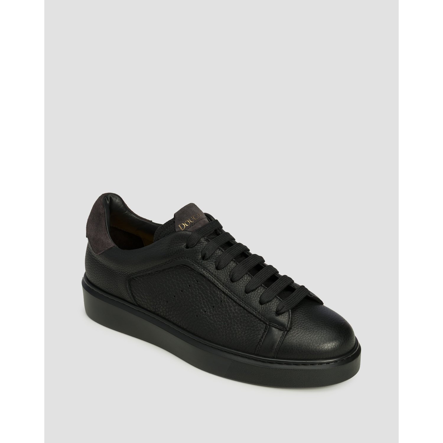Buty Skórzane Męskie Doucal's Gervaso Czarne