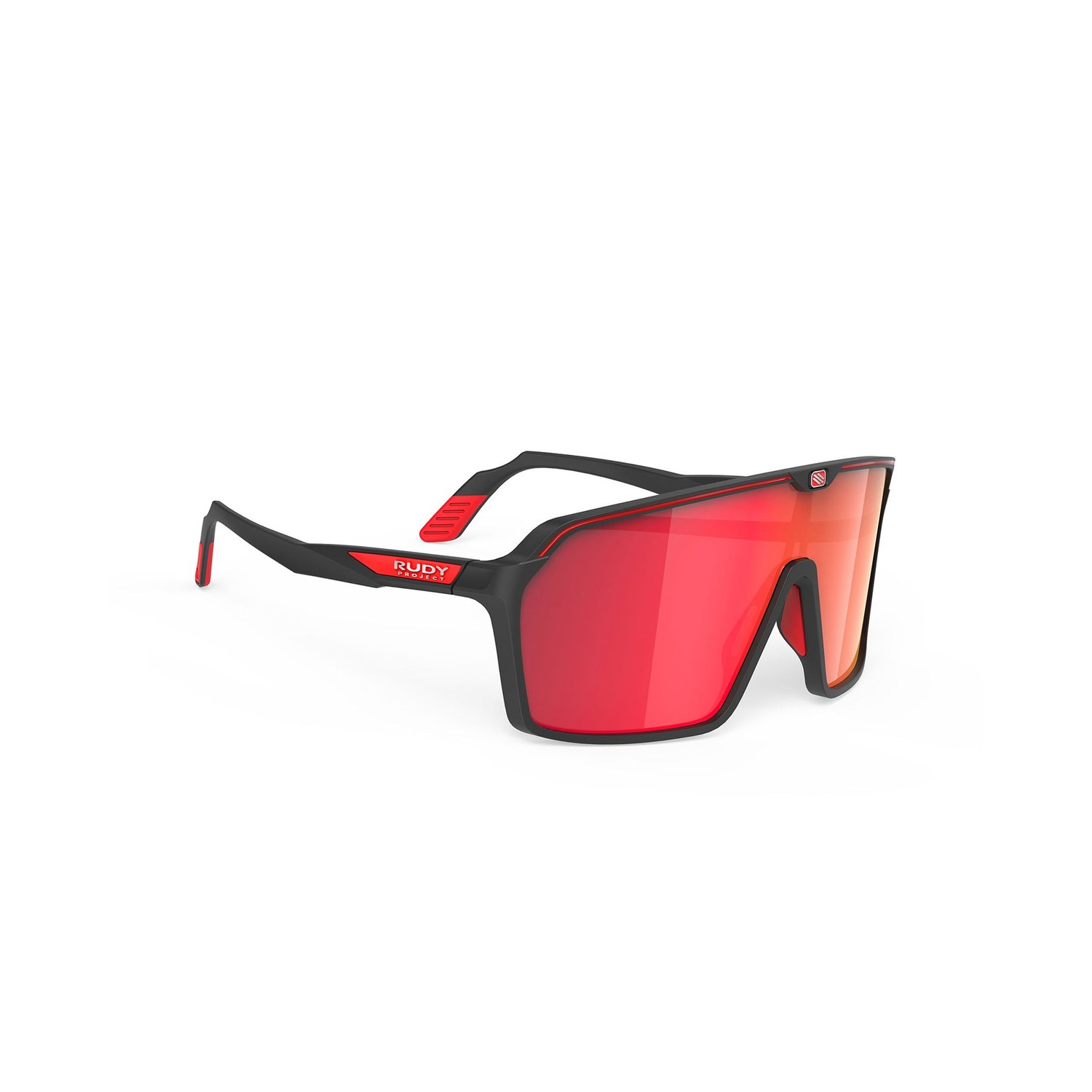 Okulary Rudy Project Spinshield Black Matte Multilaser Red