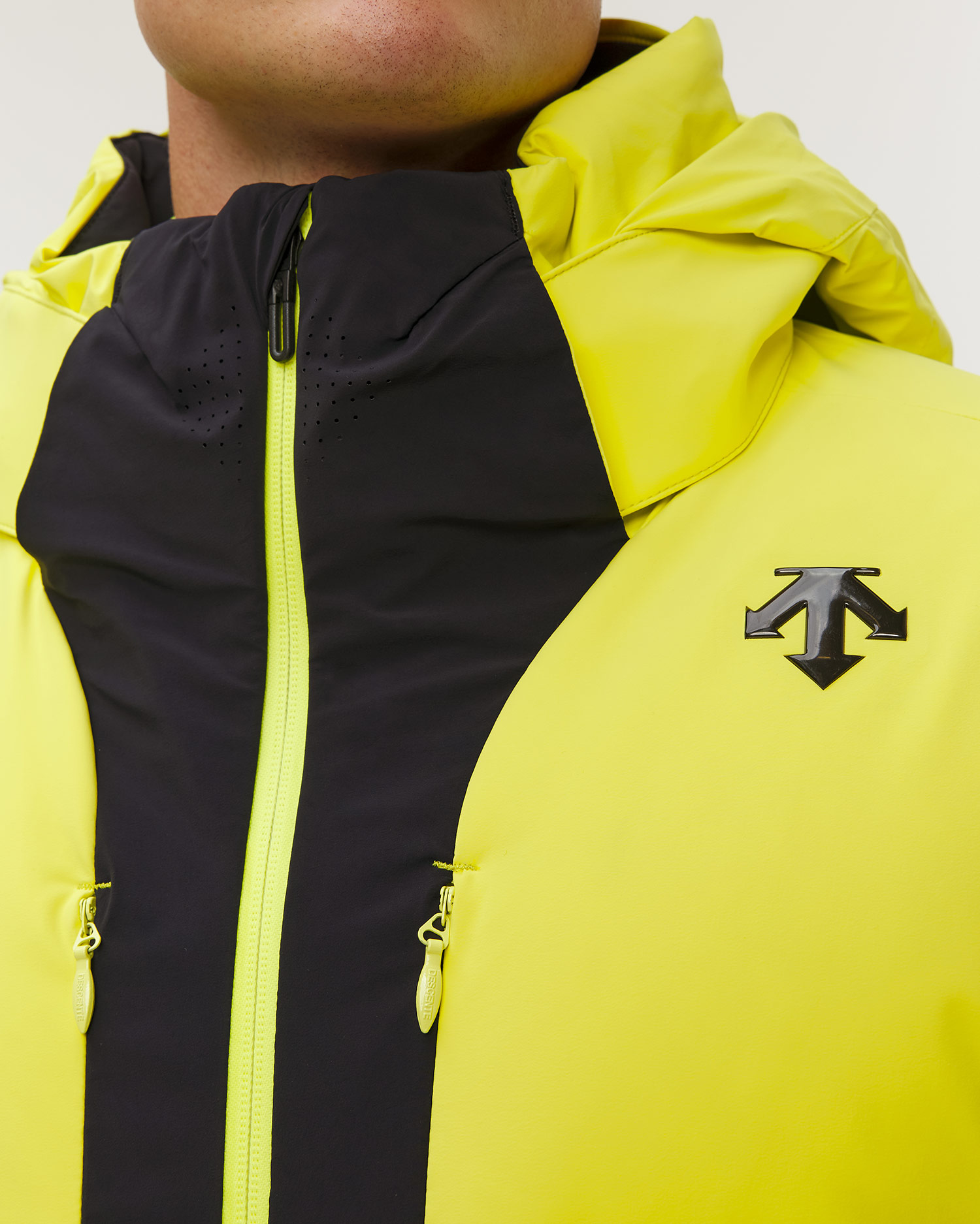 Men's ski jacket Descente Hybrid Down Jacket yellow
