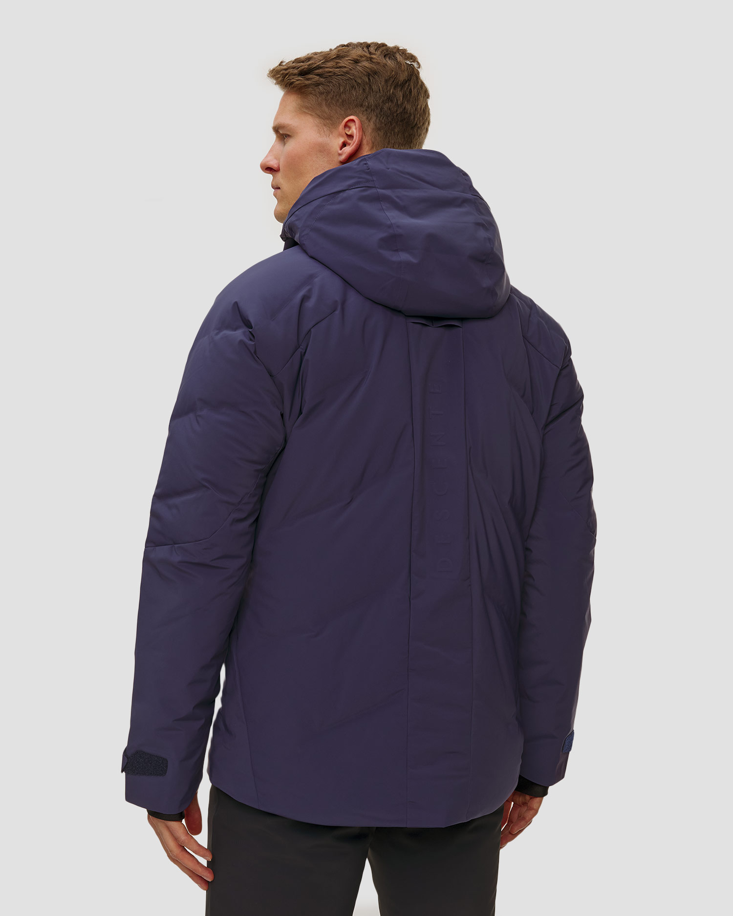 Giacca da sci da uomo Descente Hybrid Down Jacket Swiss Team blu scuro