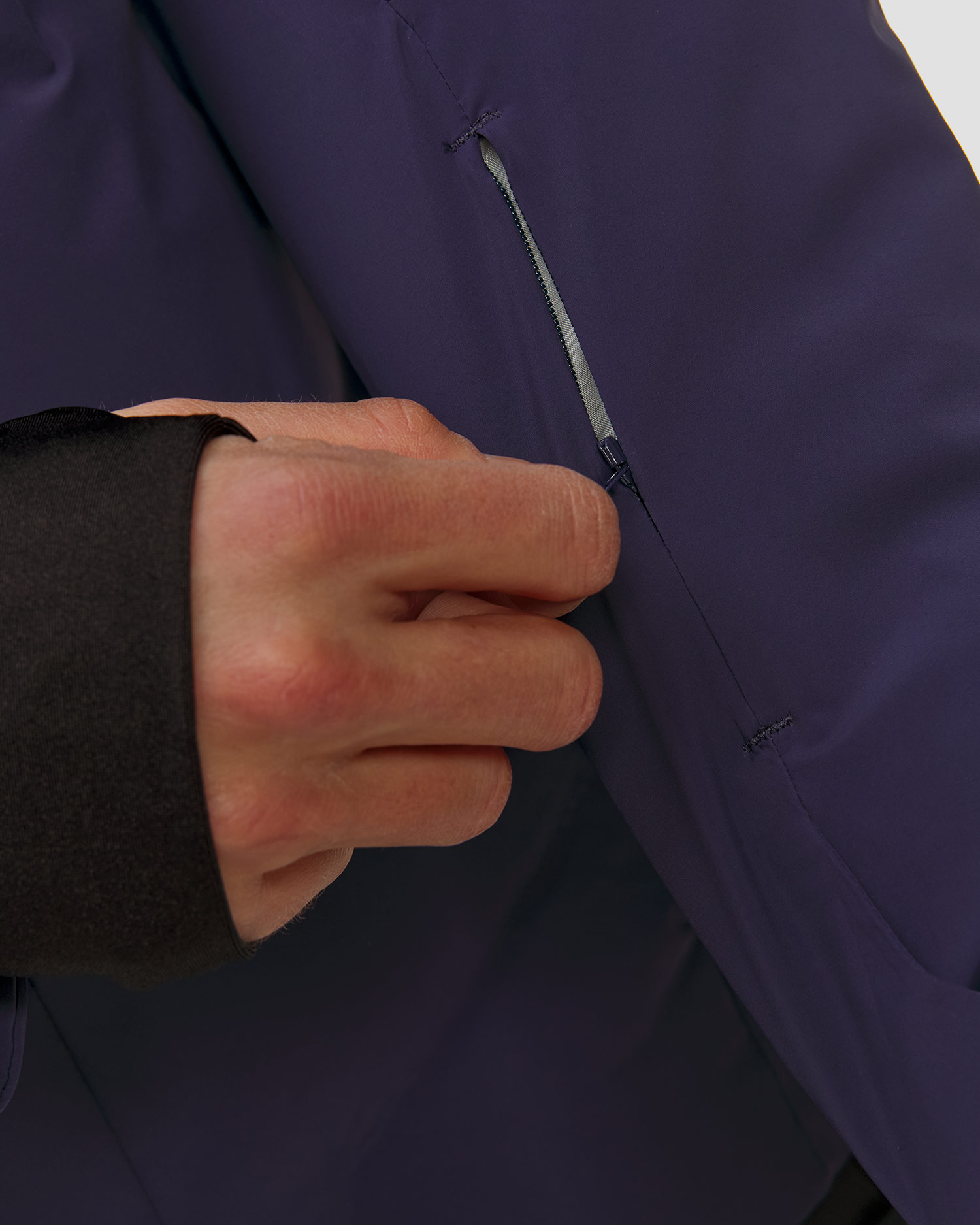 Giacca da sci da uomo Descente Hybrid Down Jacket Swiss Team blu scuro