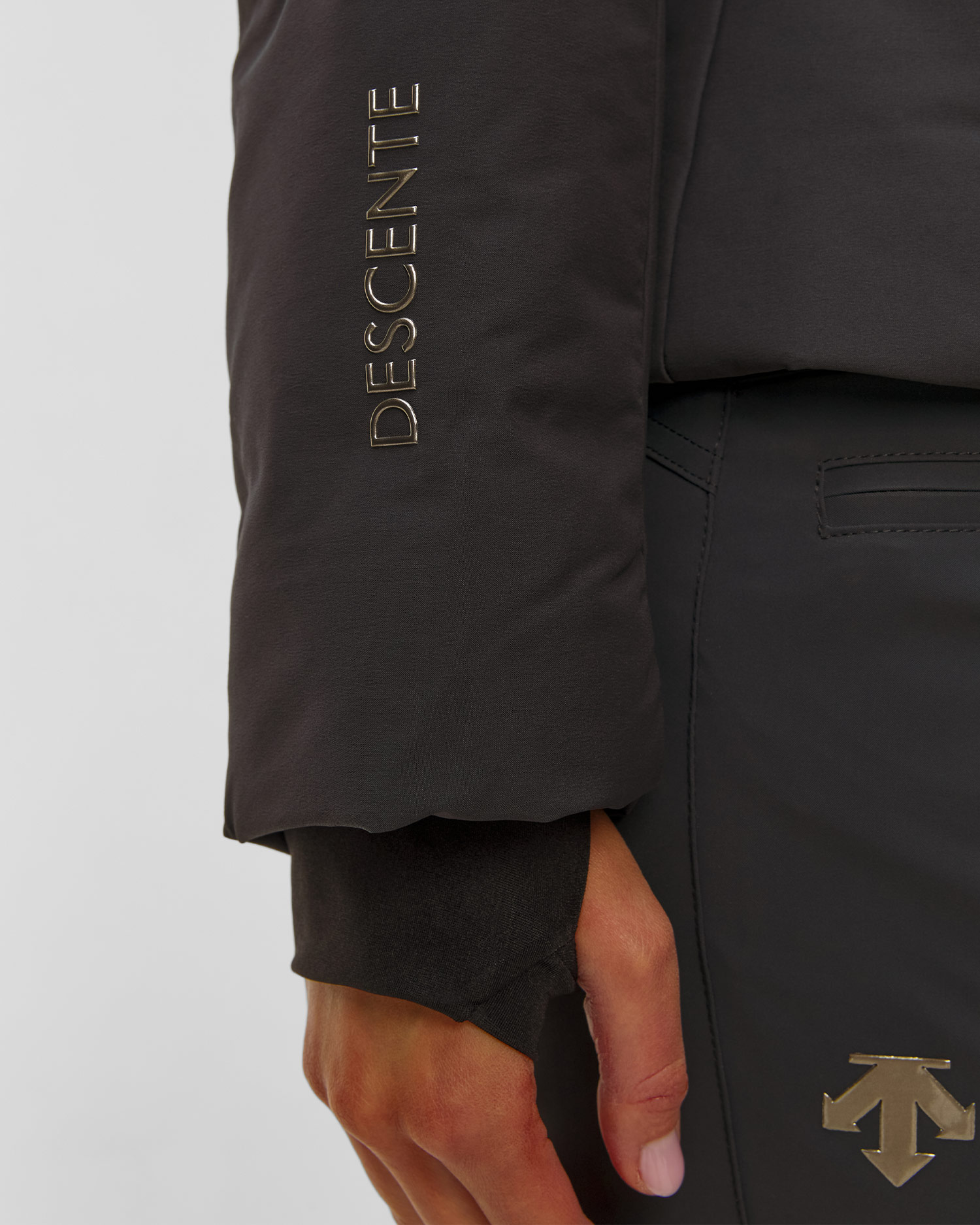 Kurtka narciarska puchowa damska Descente Double Collar Jacket czarna