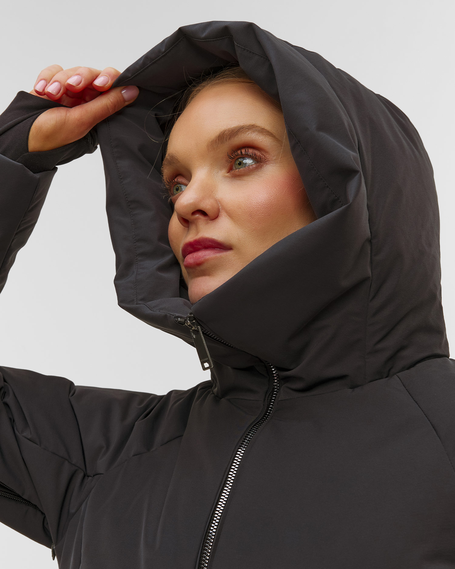 Kurtka narciarska puchowa damska Descente Double Collar Jacket czarna