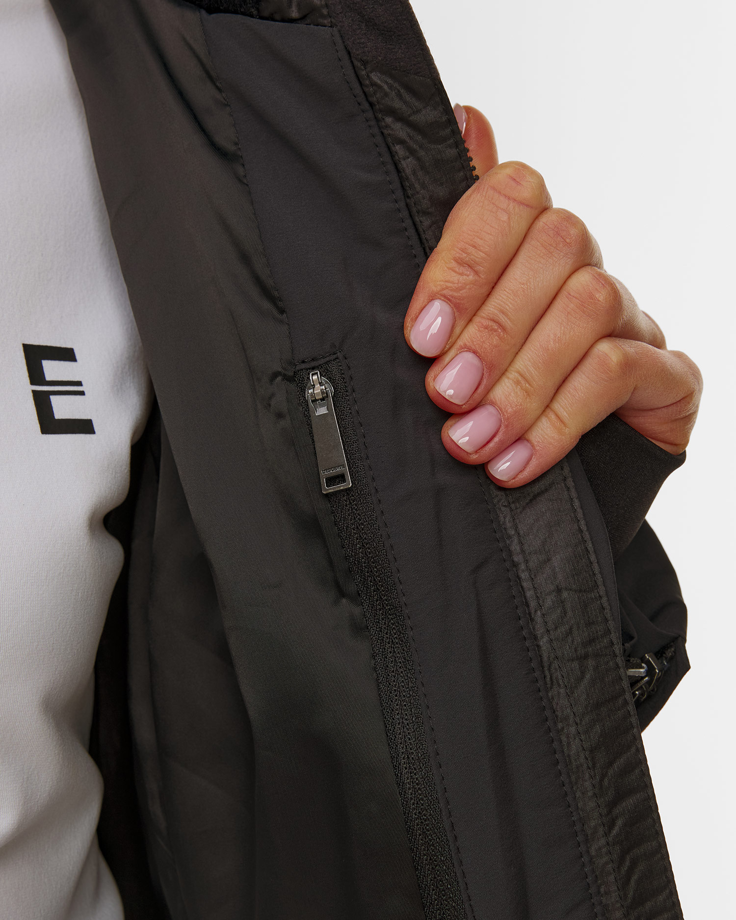 Kurtka narciarska puchowa damska Descente Double Collar Jacket czarna