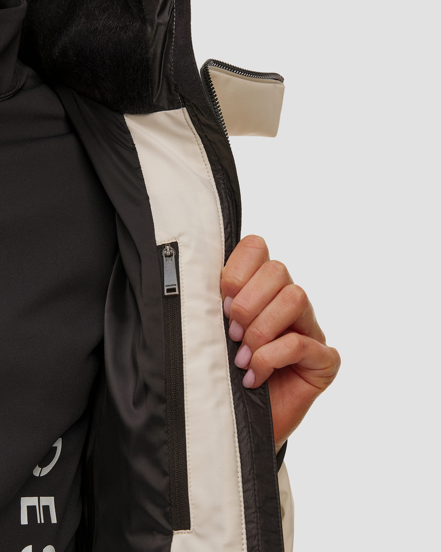 Kurtka narciarska puchowa damska Descente Double Collar Jacket biały