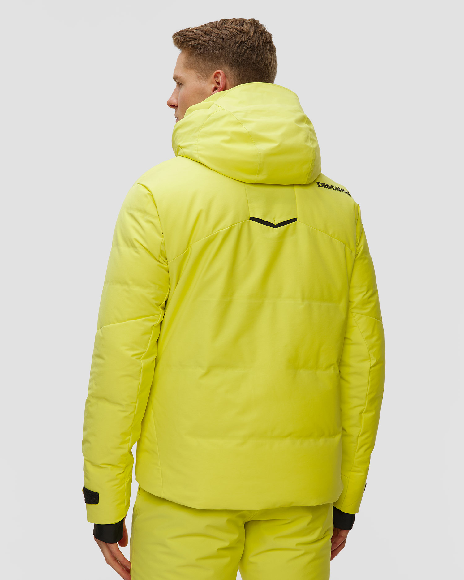 Giacca da sci da uomo Descente Hybrid Down Jacket gialla