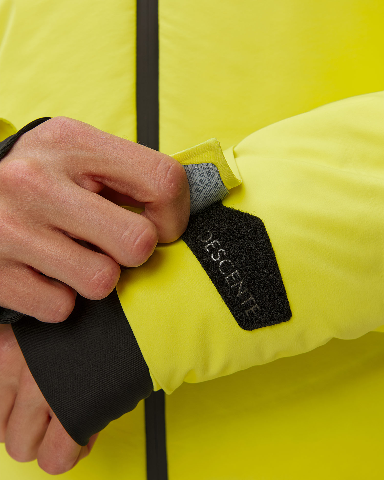 Giacca da sci da uomo Descente Hybrid Down Jacket gialla