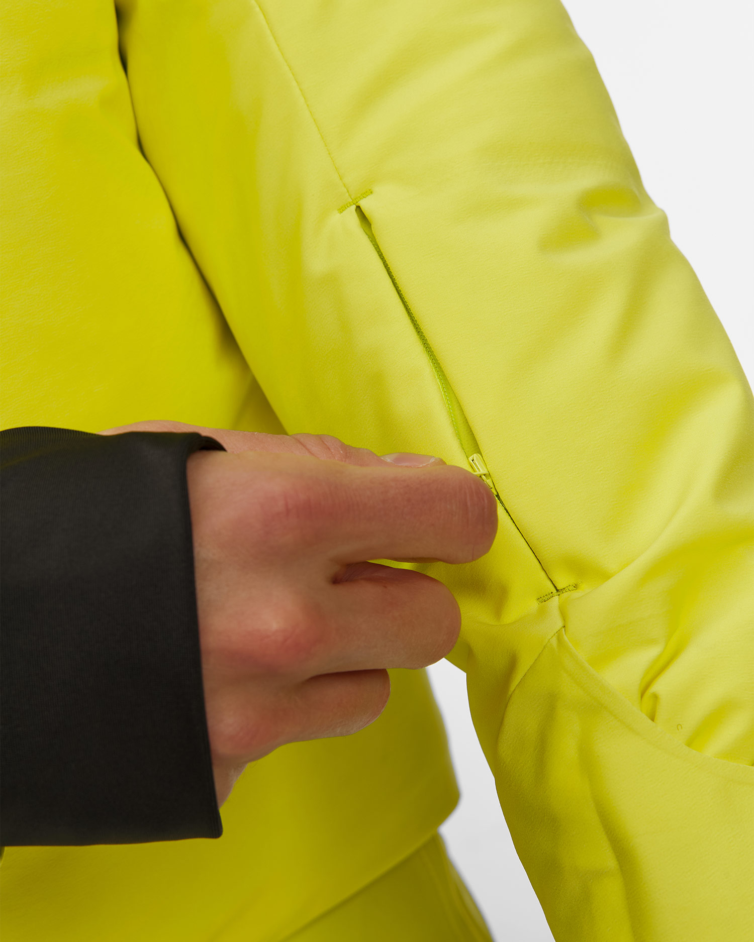 Giacca da sci da uomo Descente Hybrid Down Jacket gialla