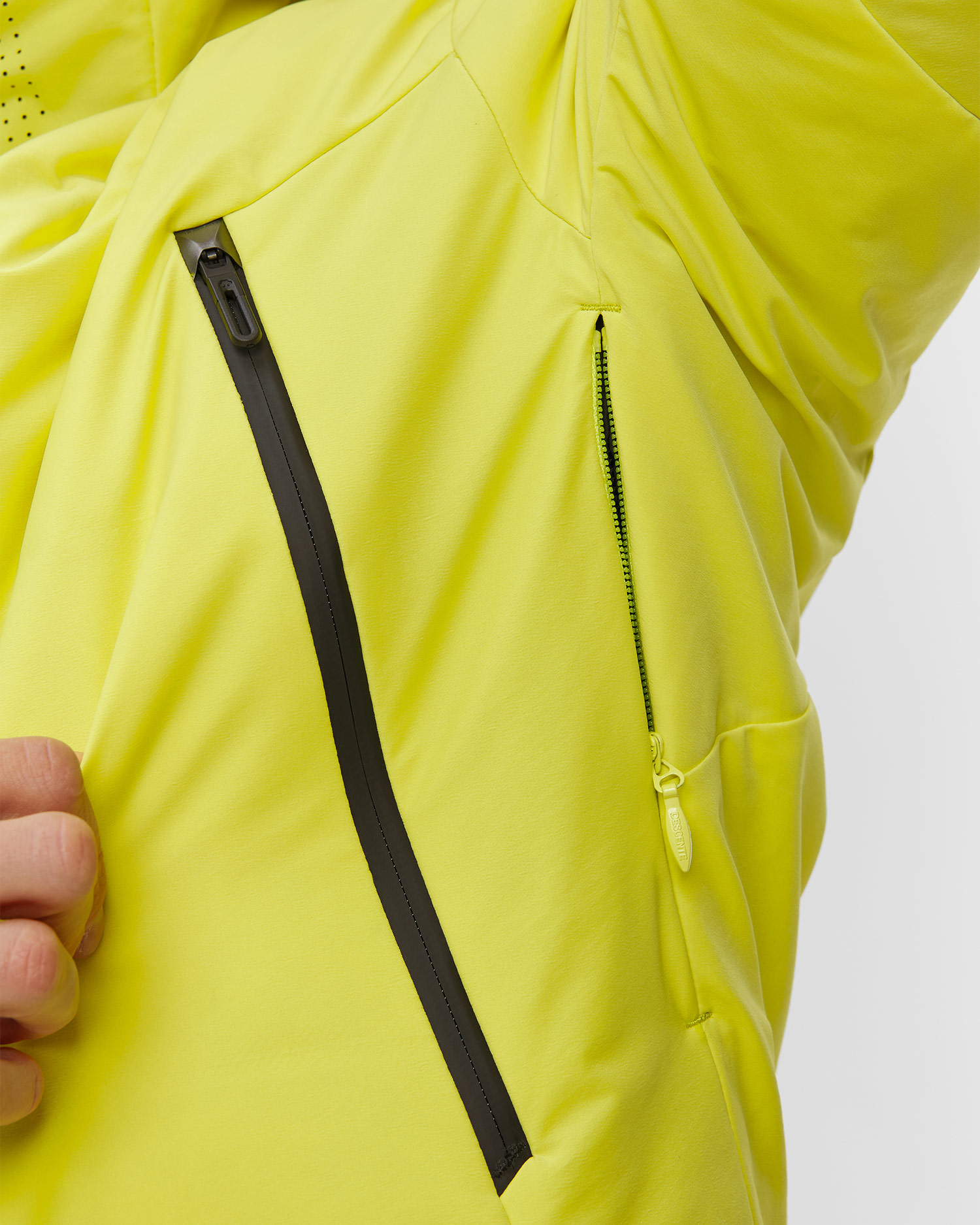 Giacca da sci da uomo Descente Hybrid Down Jacket gialla