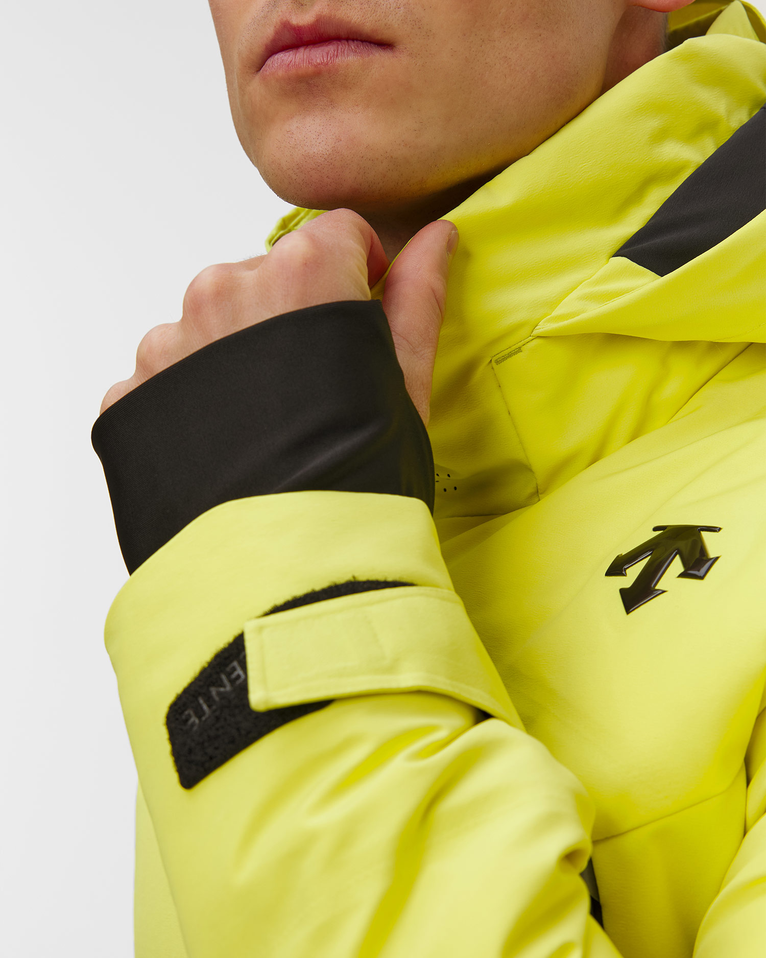 Giacca da sci da uomo Descente Hybrid Down Jacket gialla