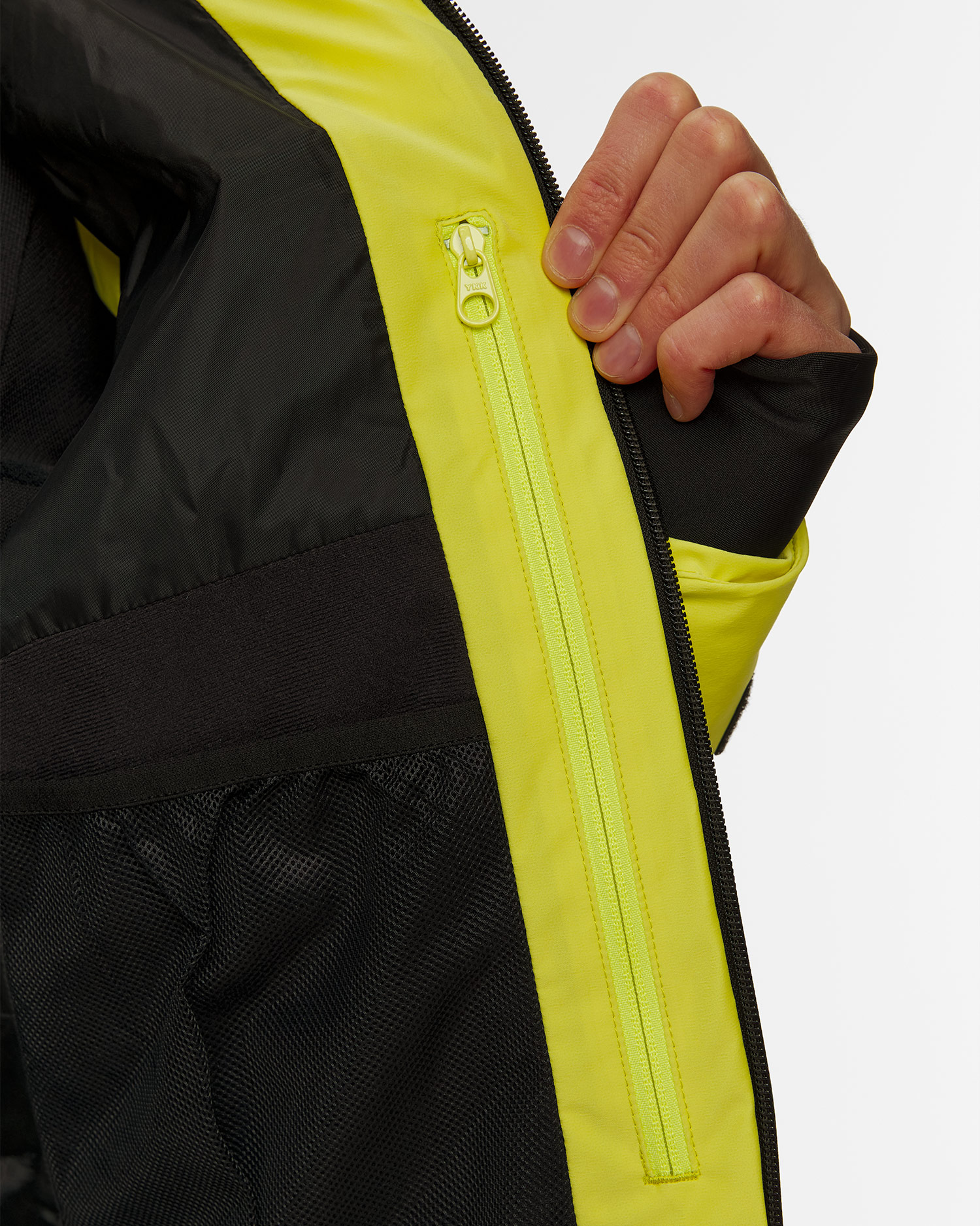 Giacca da sci da uomo Descente Hybrid Down Jacket gialla