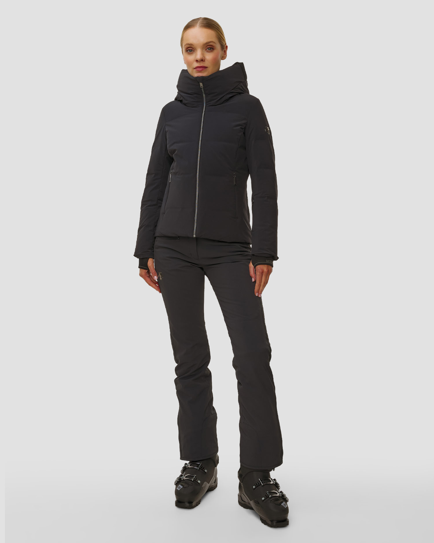 Kurtka narciarska puchowa damska Descente Janie czarna