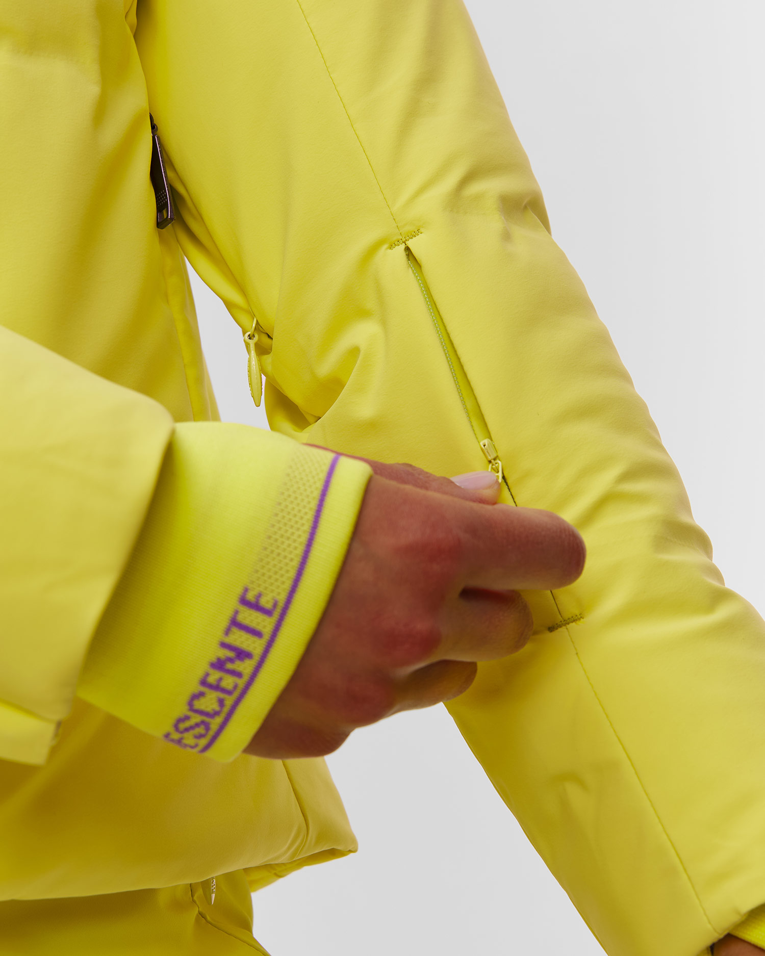 Kurtka narciarska puchowa damska Descente Janie żółta