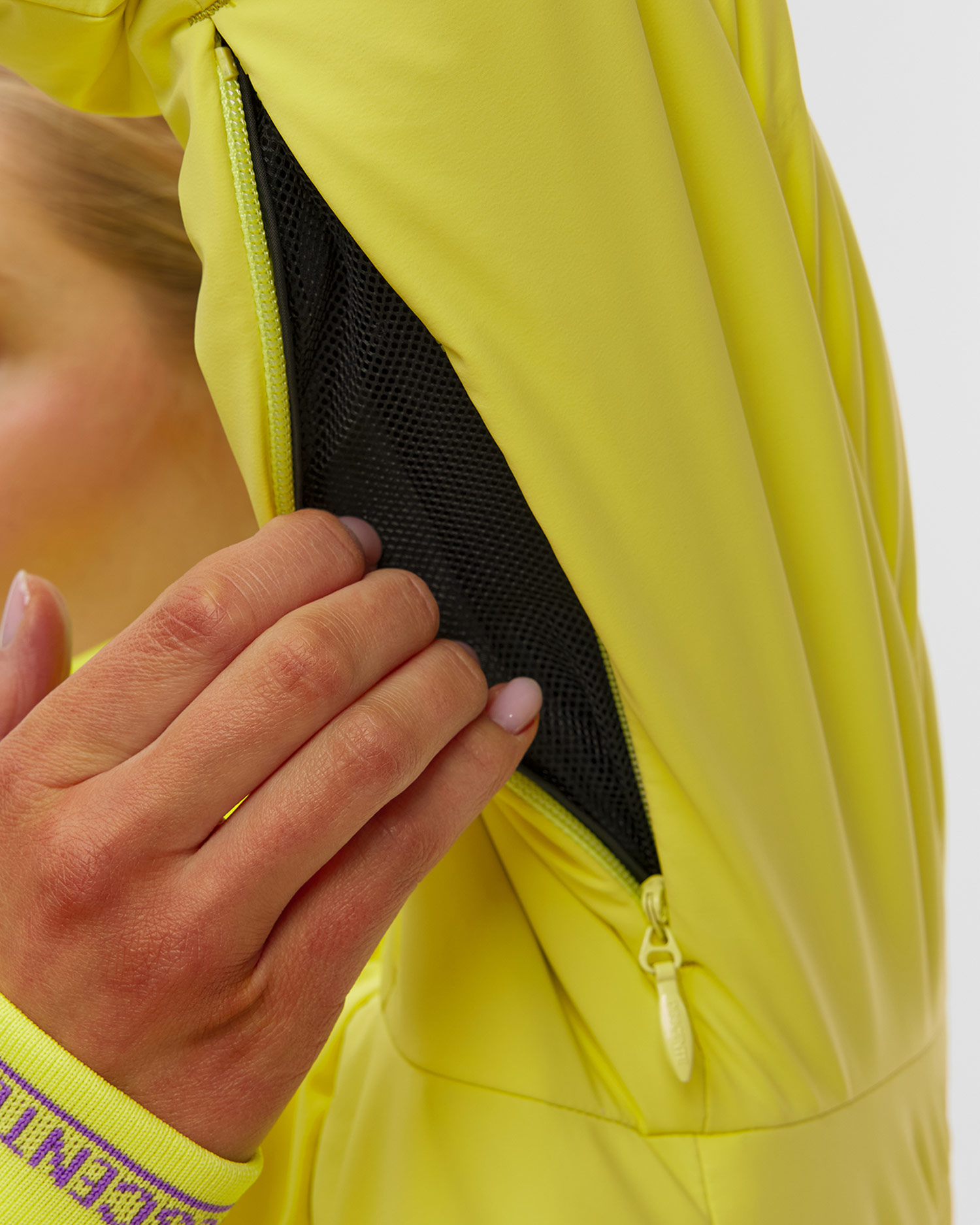 Kurtka narciarska puchowa damska Descente Janie żółta