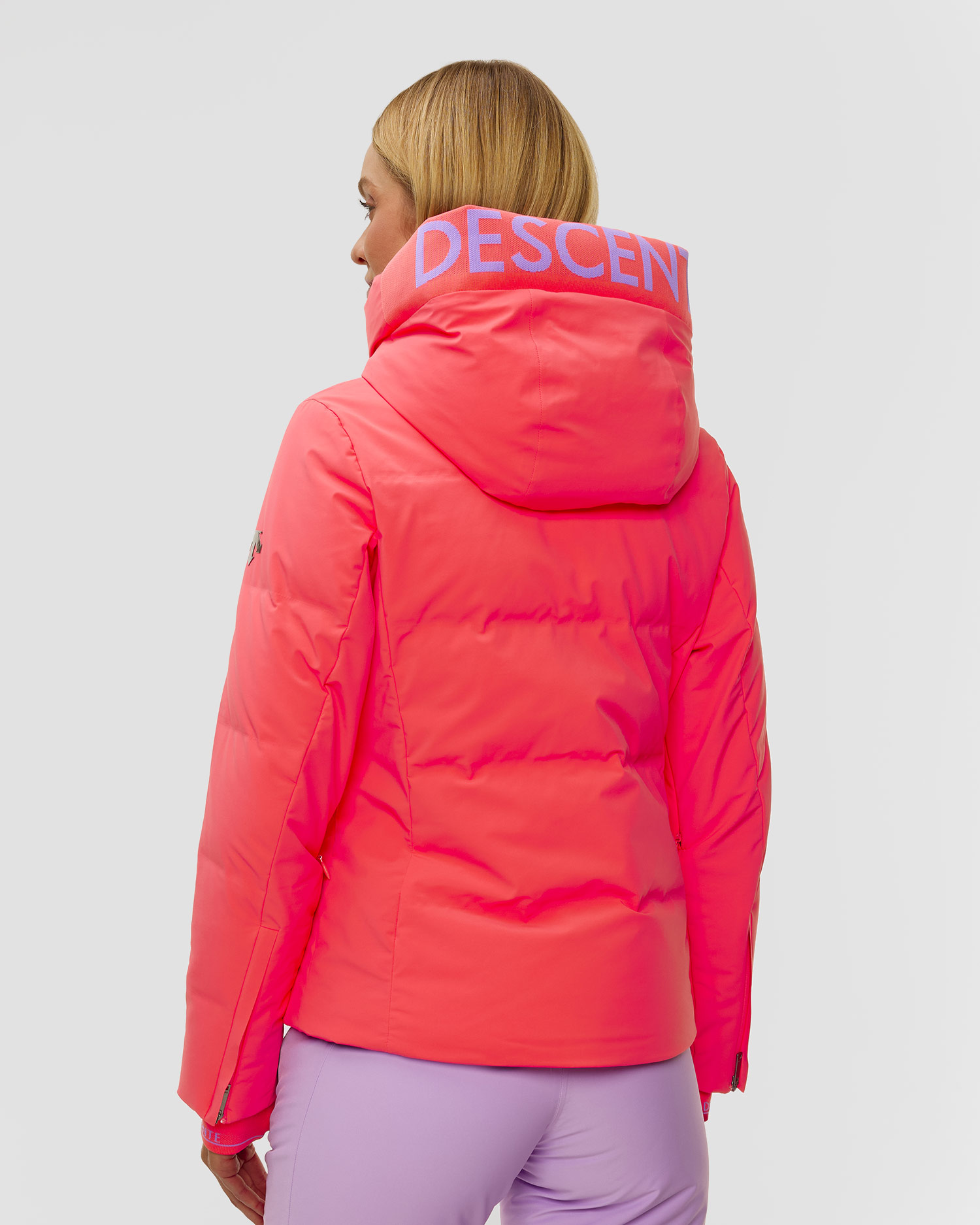 Doudoune de ski rose pour femmes Descente Janie