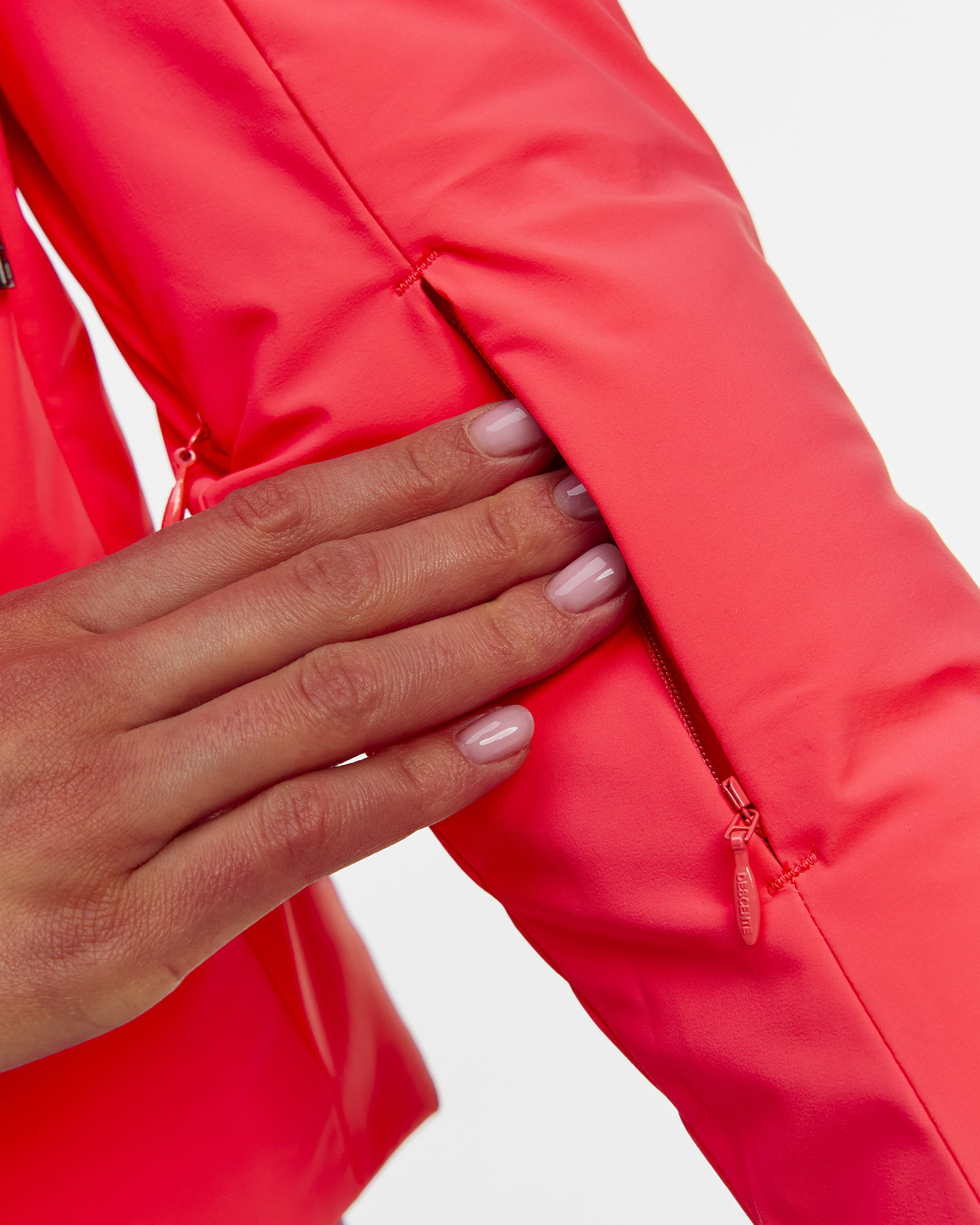 Doudoune de ski rose pour femmes Descente Janie