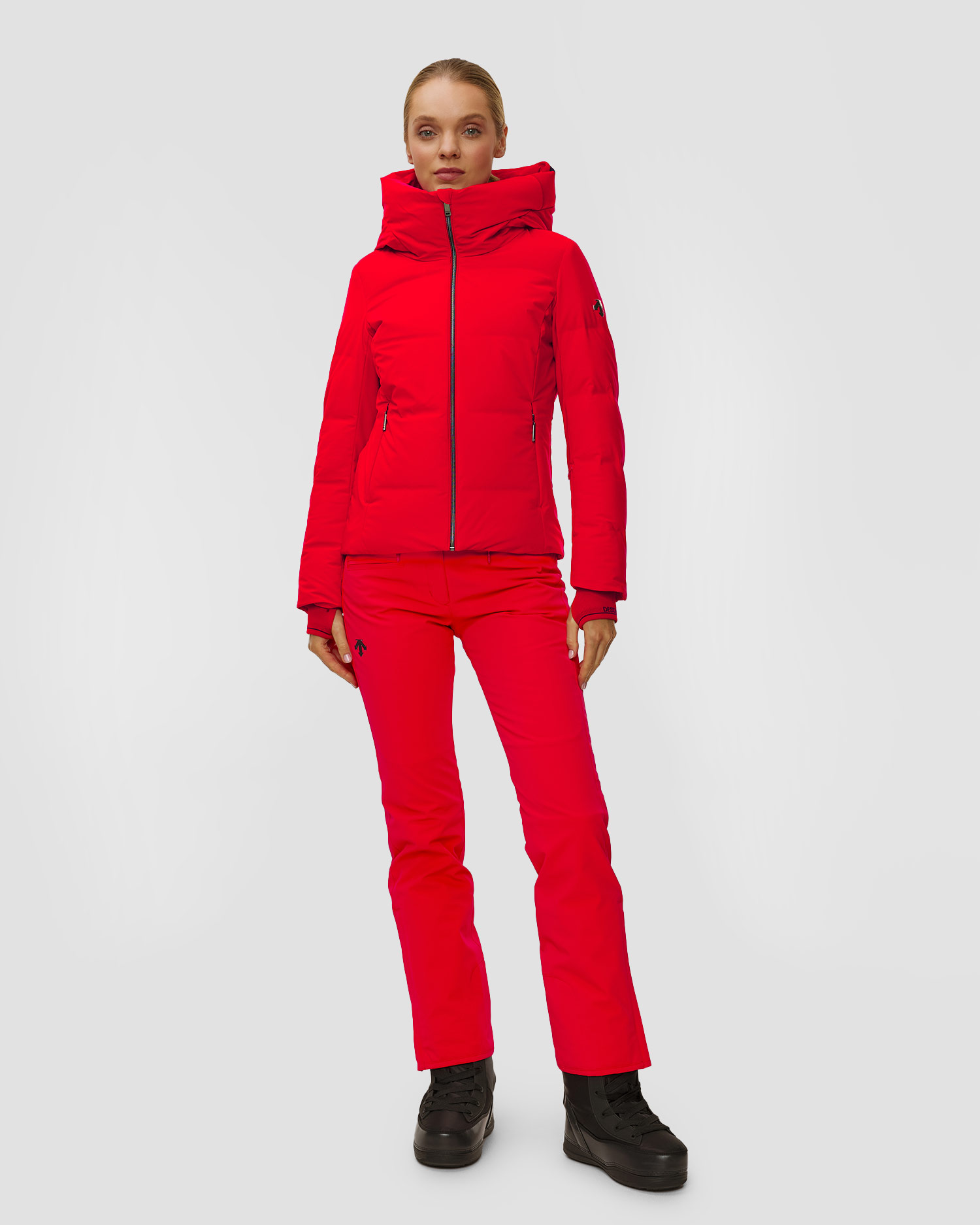 Geacă de schi din puf pentru femei Descente Janie roșie