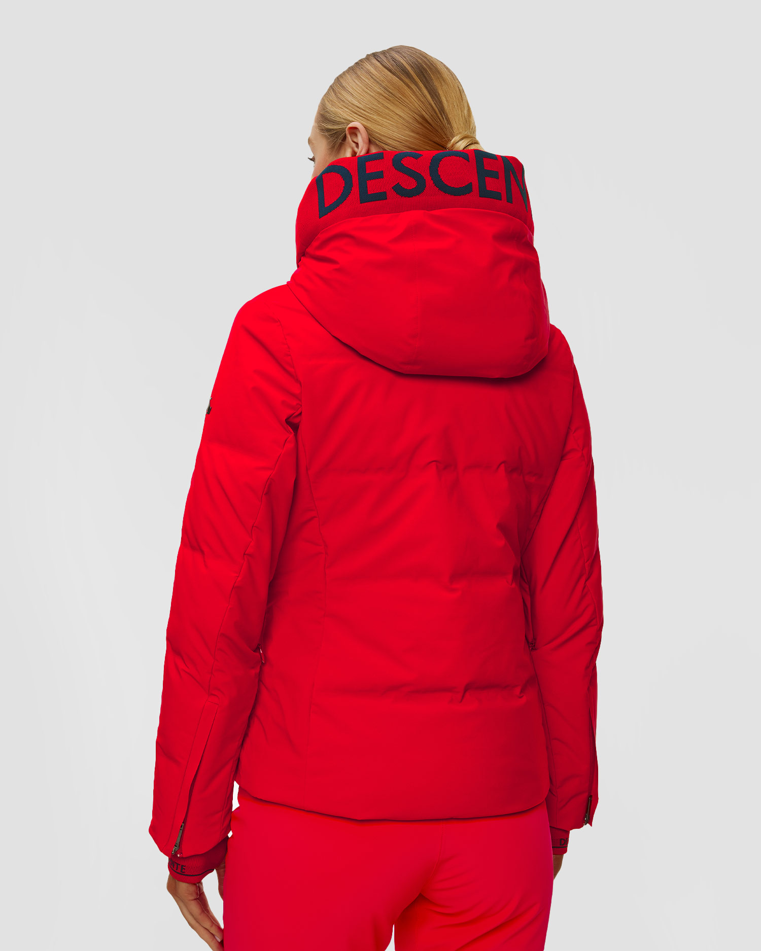 Geacă de schi din puf pentru femei Descente Janie roșie