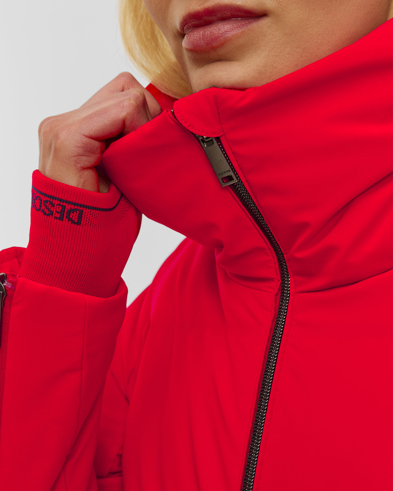 Geacă de schi din puf pentru femei Descente Janie roșie