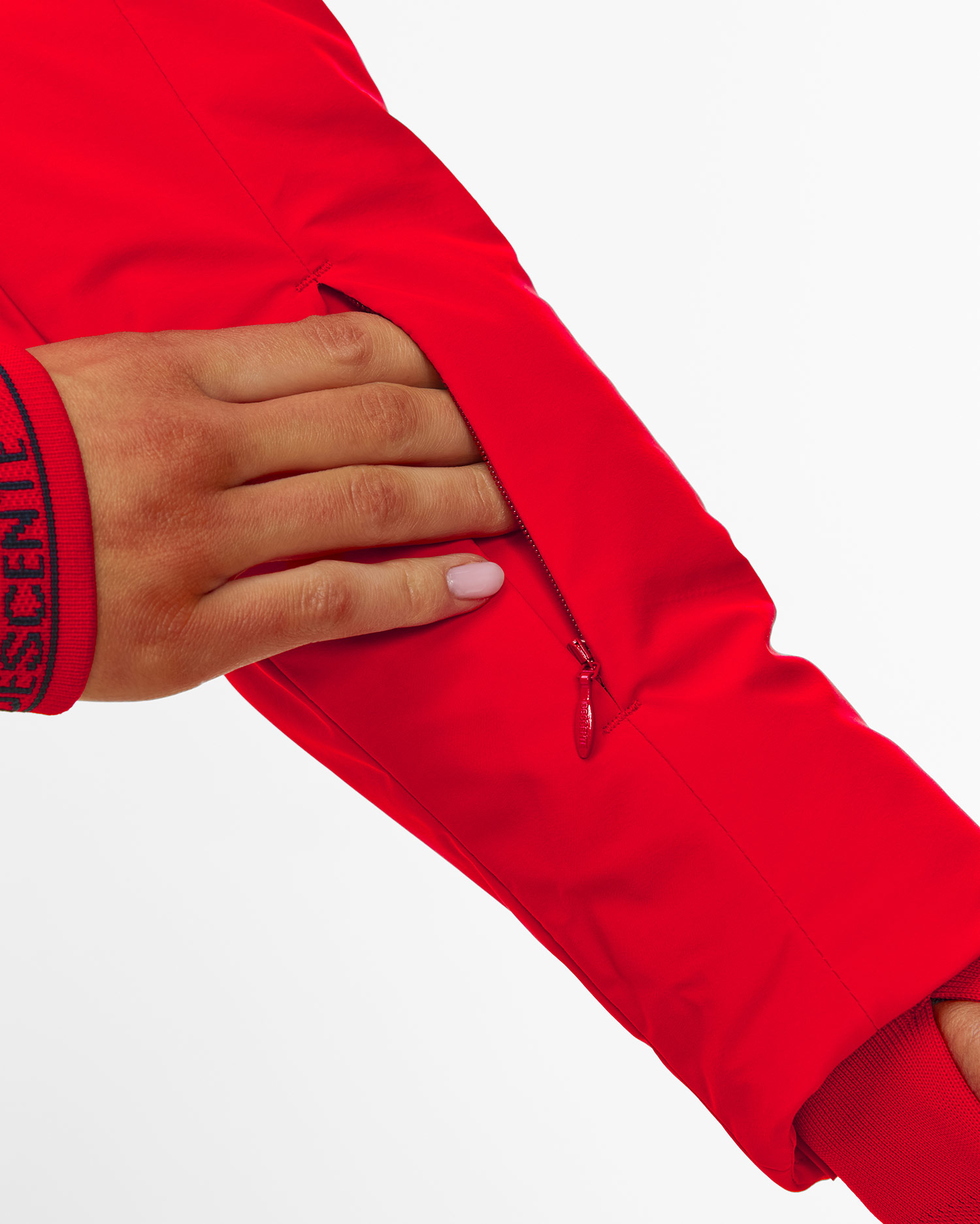 Geacă de schi din puf pentru femei Descente Janie roșie