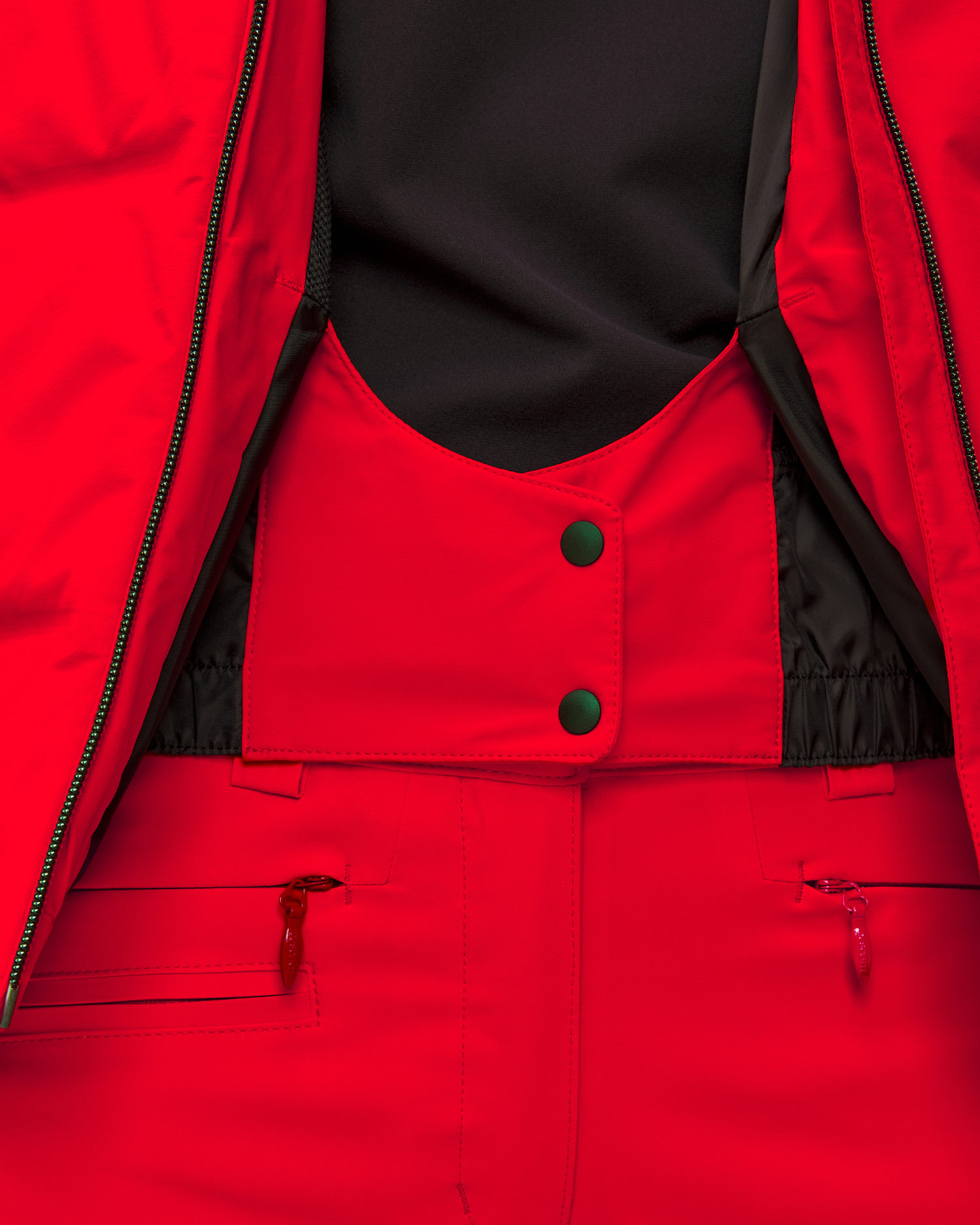 Geacă de schi din puf pentru femei Descente Janie roșie