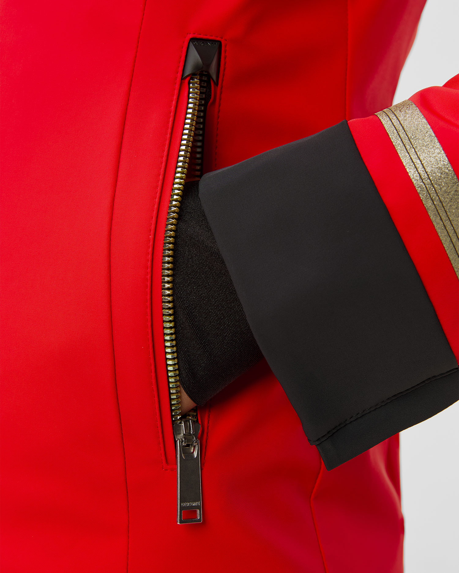 Kurtka narciarska damska Descente Shirring Jacket czerwona