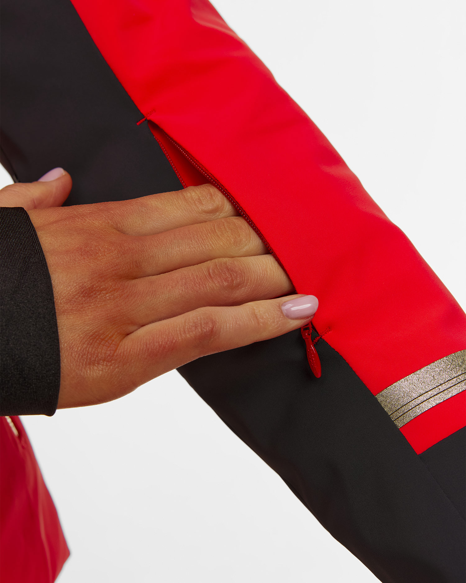 Kurtka narciarska damska Descente Shirring Jacket czerwona