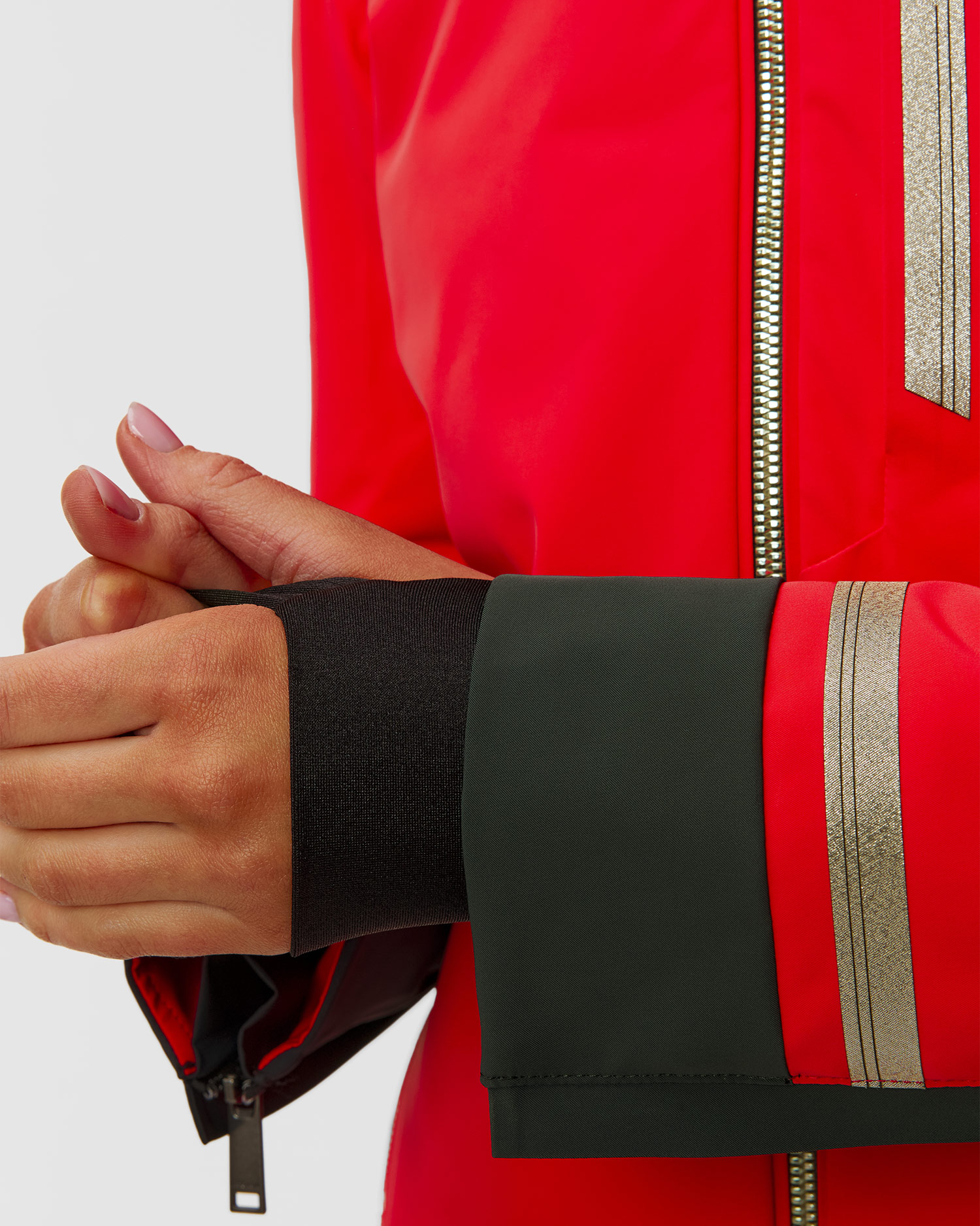 Kurtka narciarska damska Descente Shirring Jacket czerwona