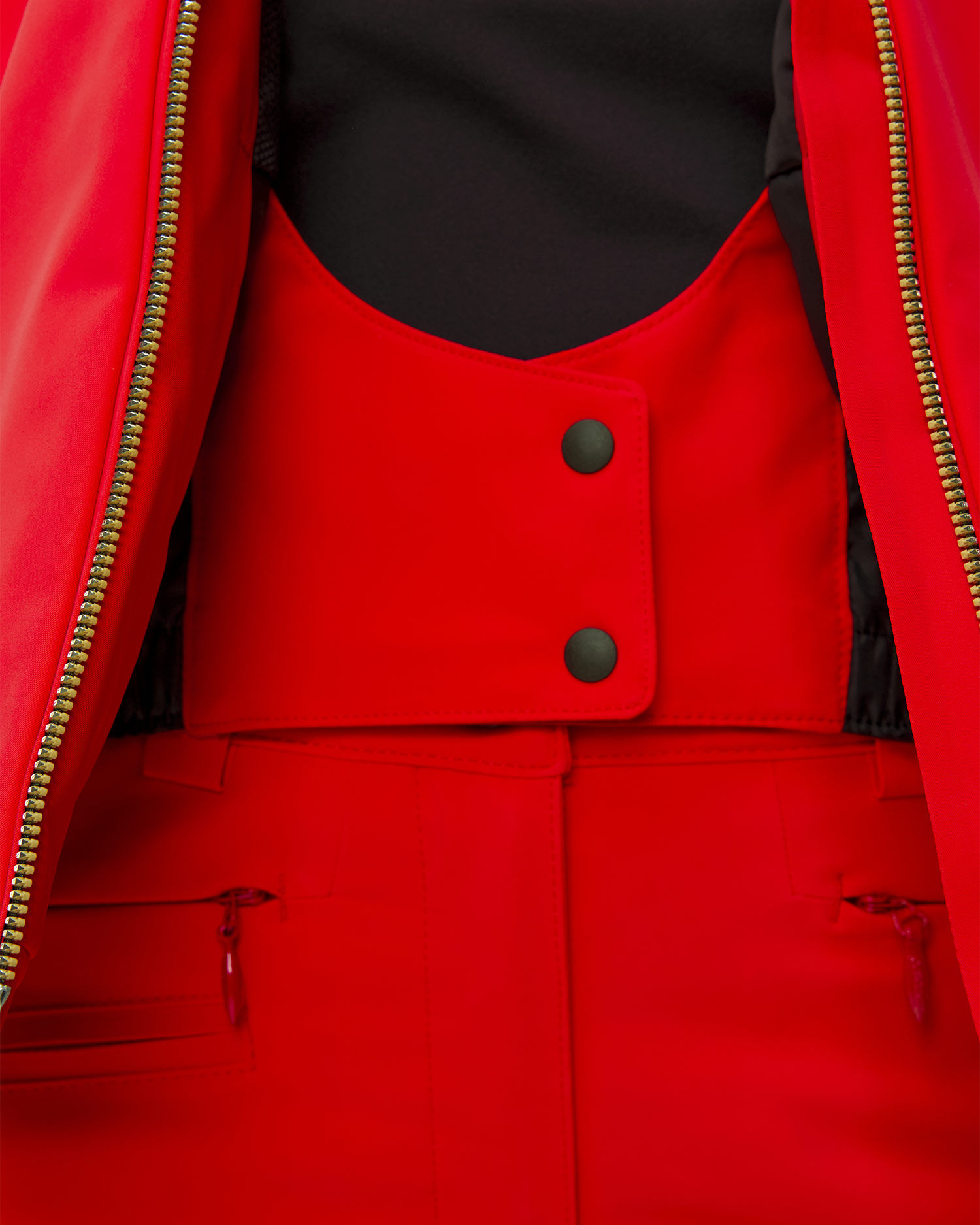 Kurtka narciarska damska Descente Shirring Jacket czerwona