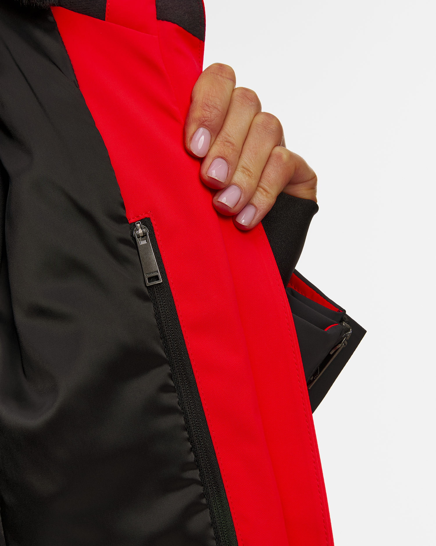 Kurtka narciarska damska Descente Shirring Jacket czerwona