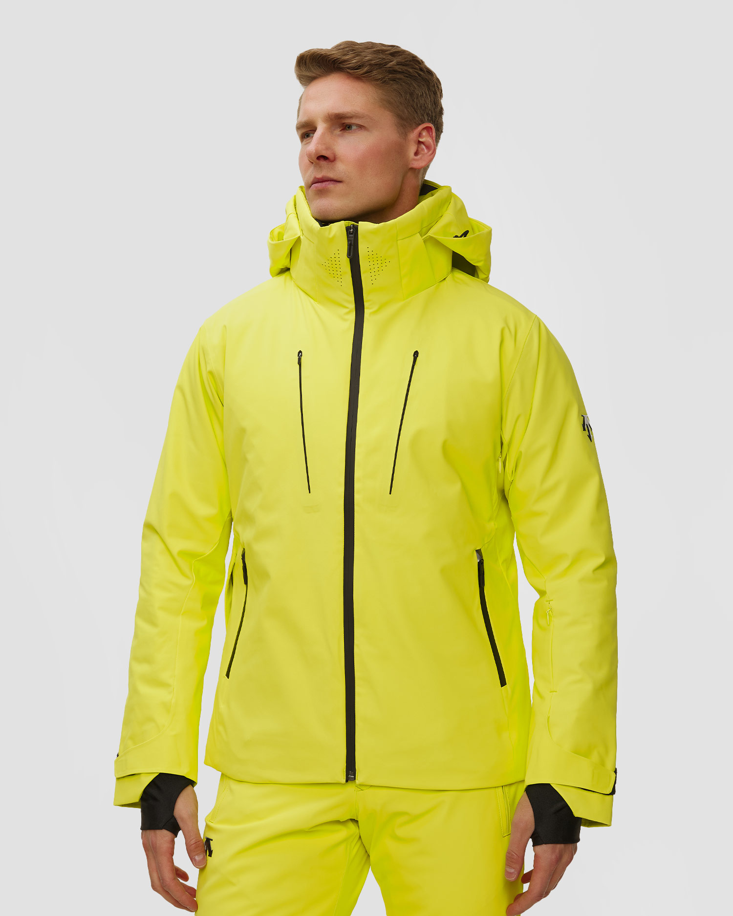 Kurtka narciarska męska Descente Removable Down Jacket, Kolor/Wzór: Żółty