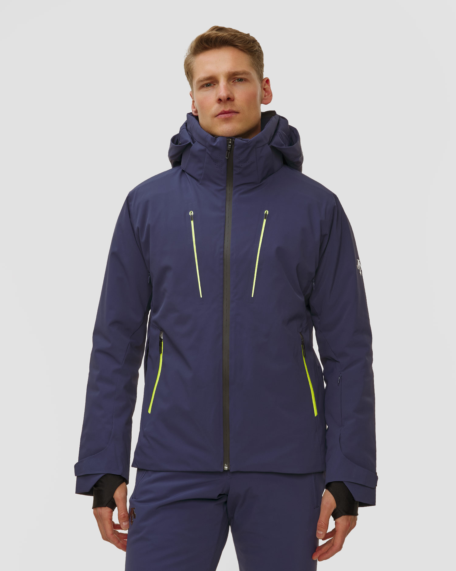 Kurtka narciarska męska Descente Removable Down Jacket, Kolor/Wzór: Granatowy