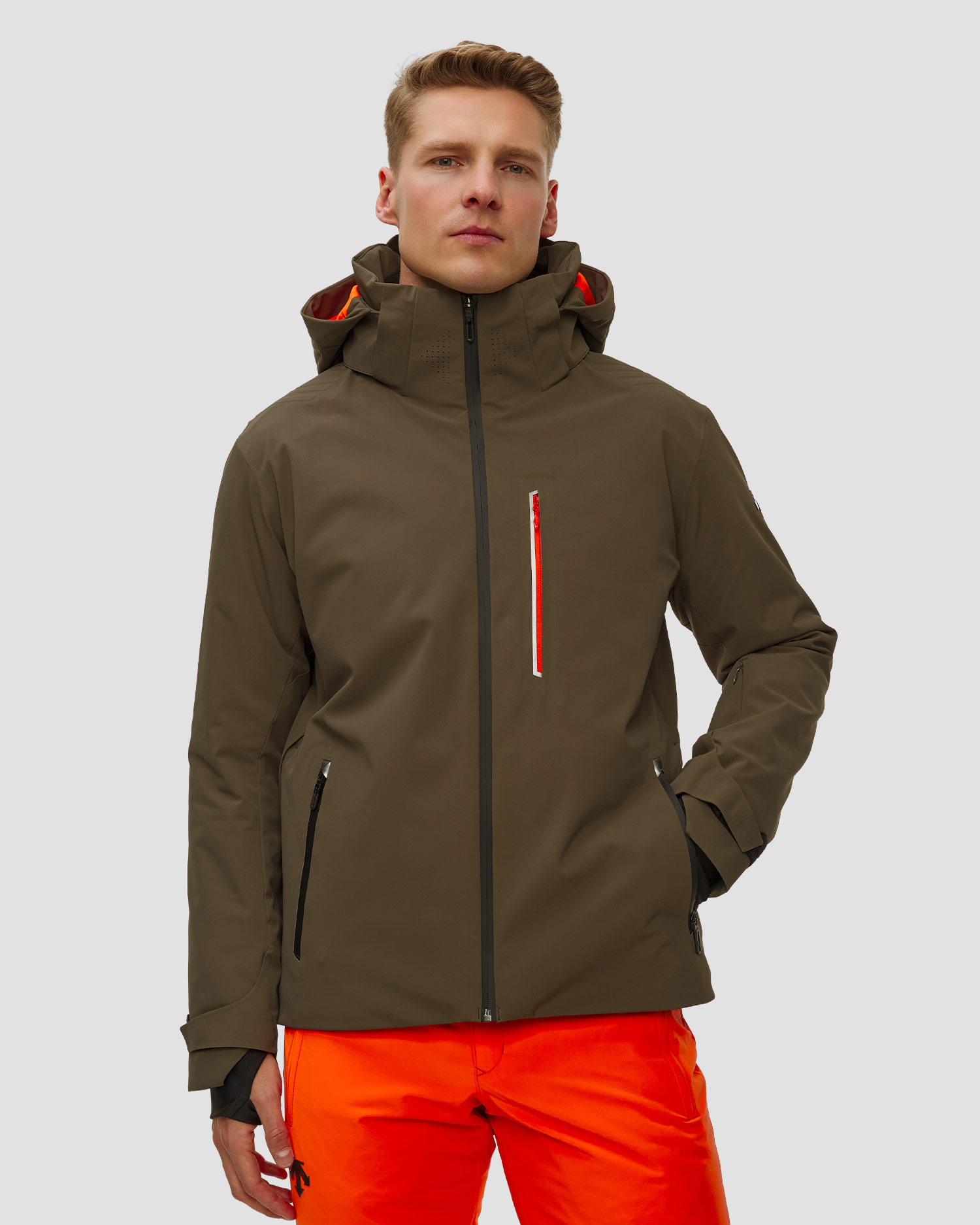 Men's ski jacket Descente Caden green