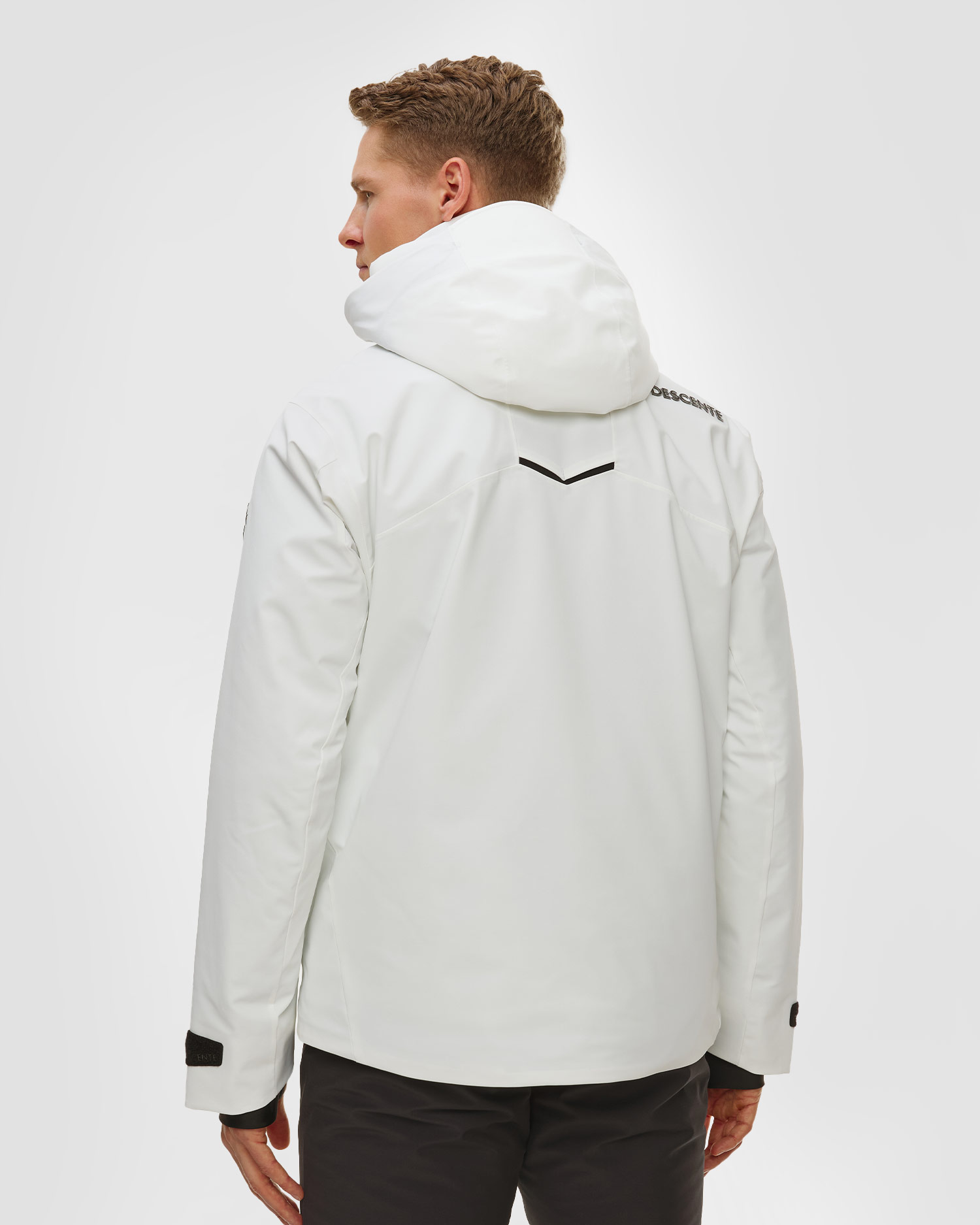 Giacca da sci da uomo Descente Caden bianca