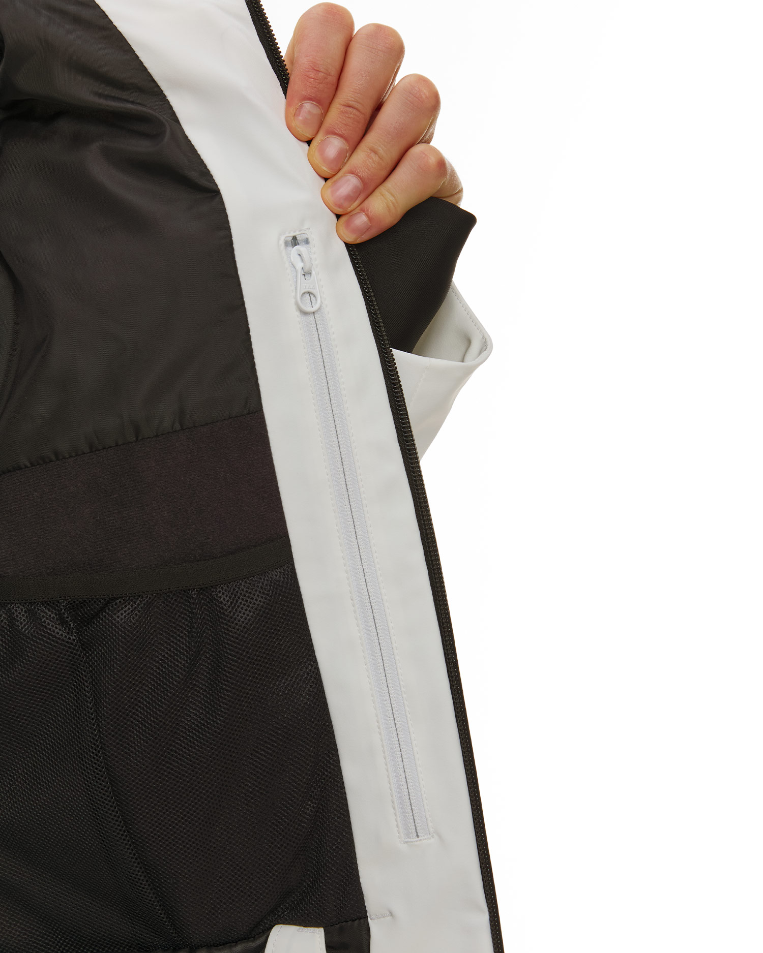 Giacca da sci da uomo Descente Caden bianca