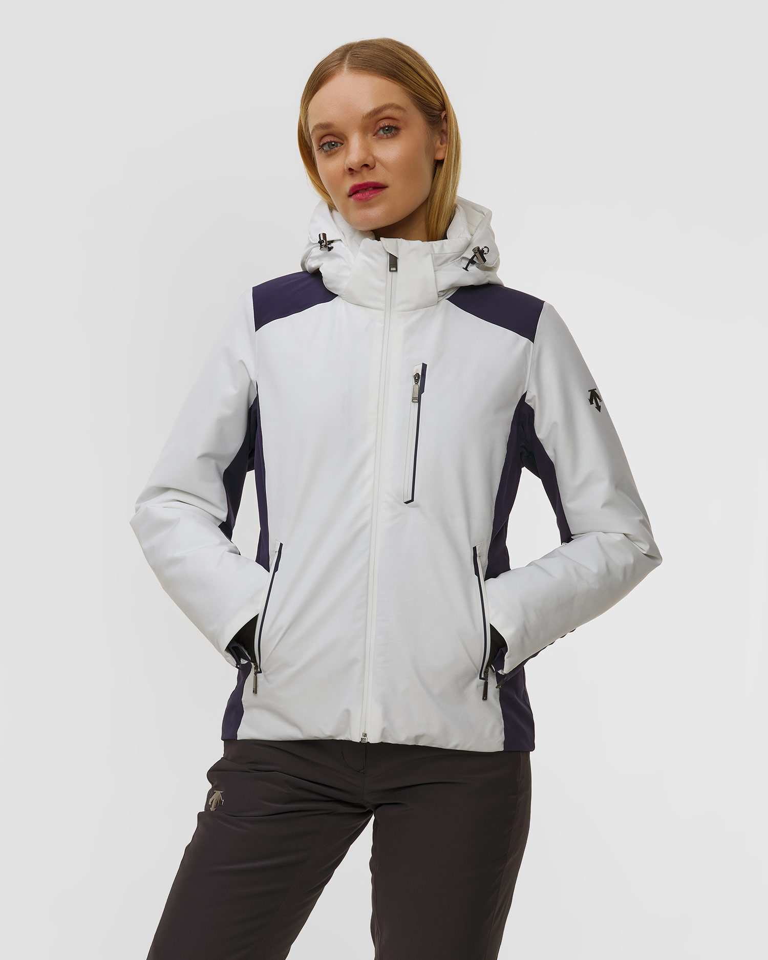 Kurtka narciarska damska Descente Smooth Logo Jacket biała