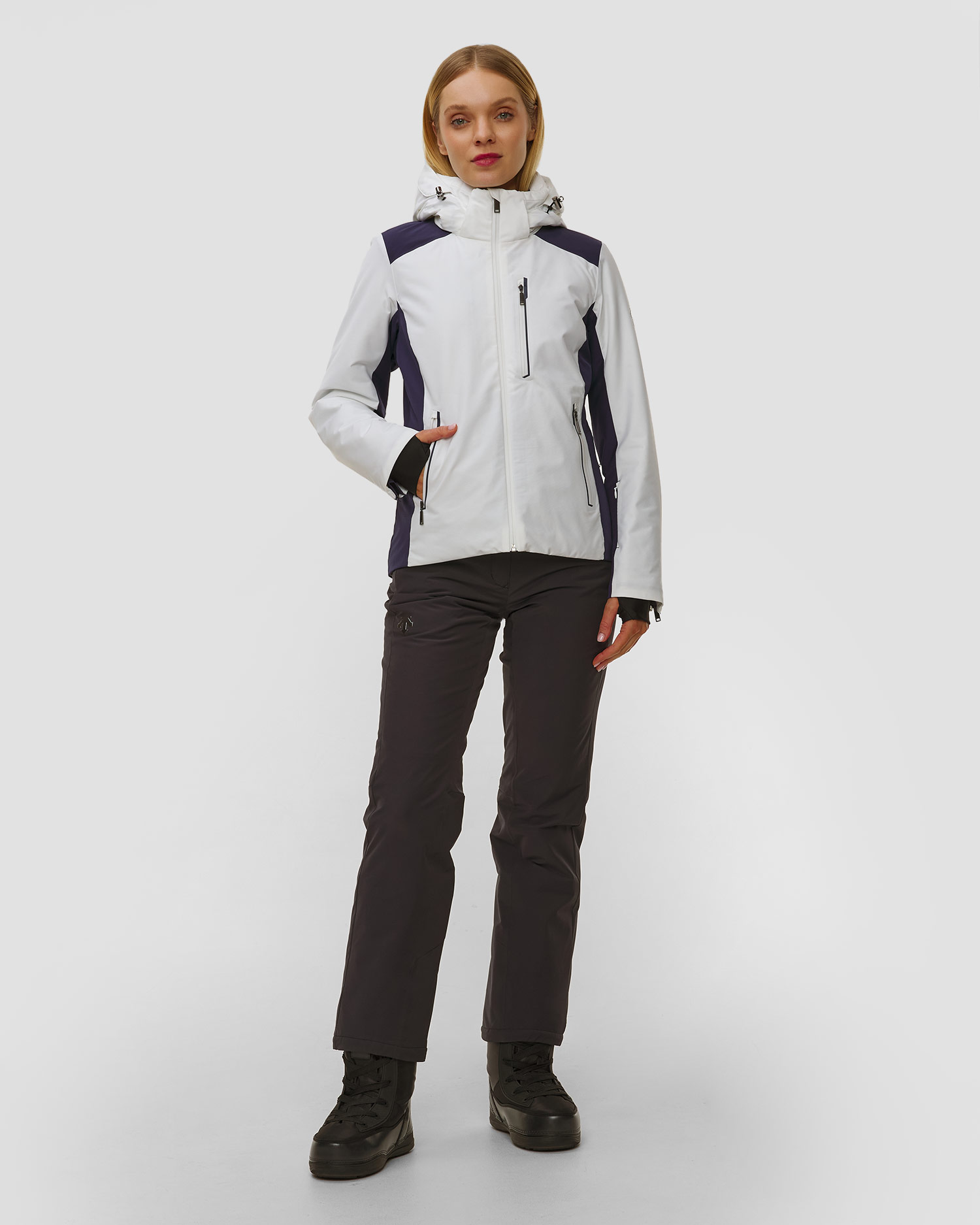 Kurtka narciarska damska Descente Smooth Logo Jacket biała